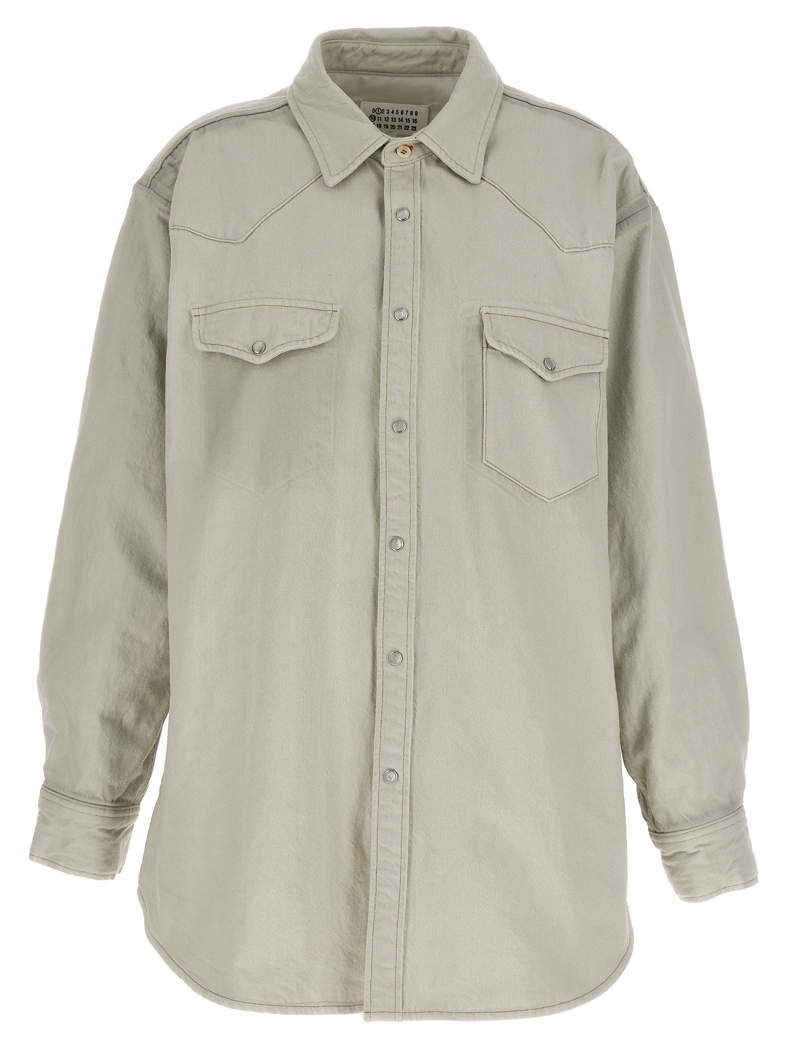 Maison Margiela White Cotton Denim Jacket Clothing - Women