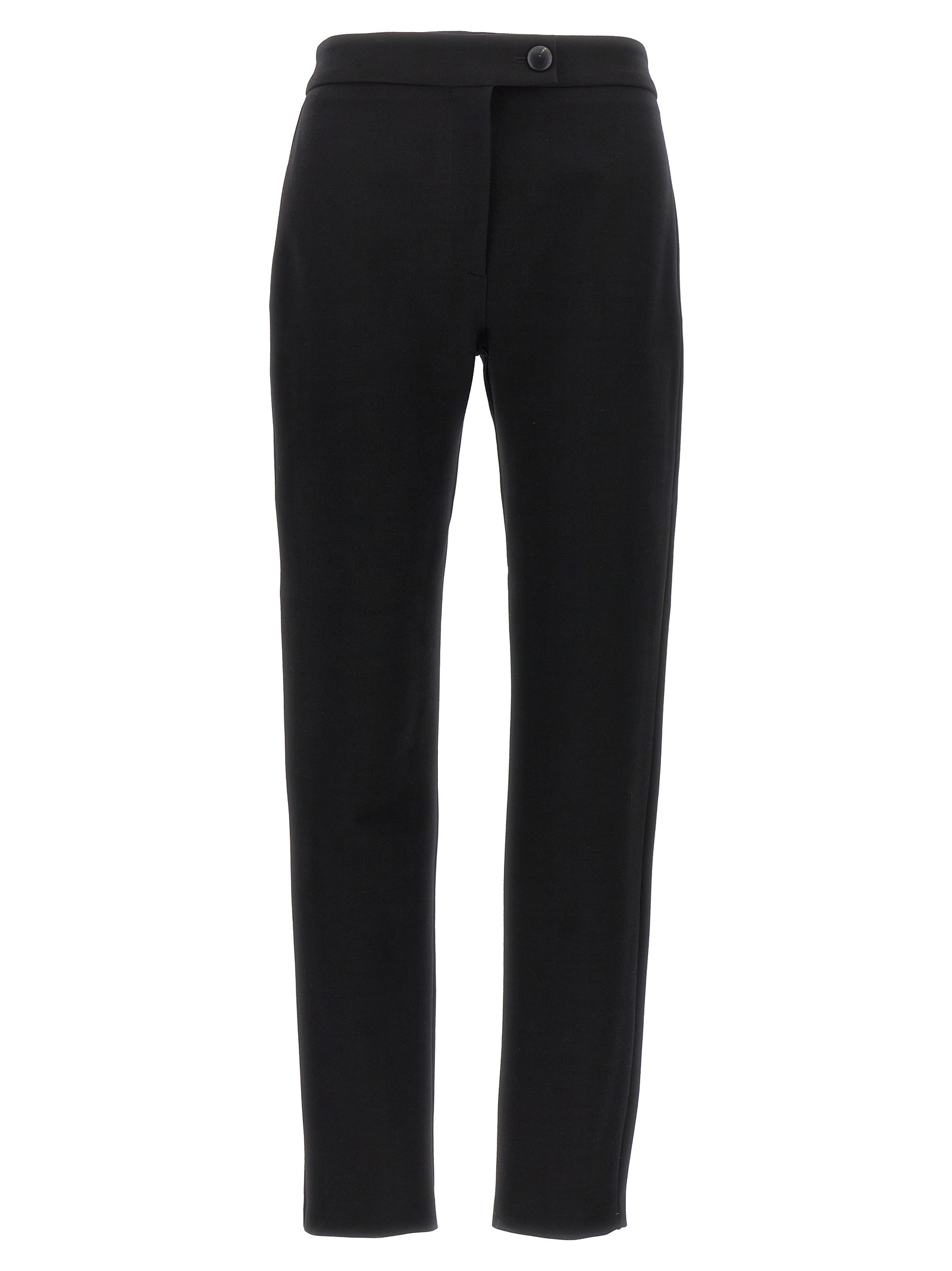 Black Elastane Skinny Pants
