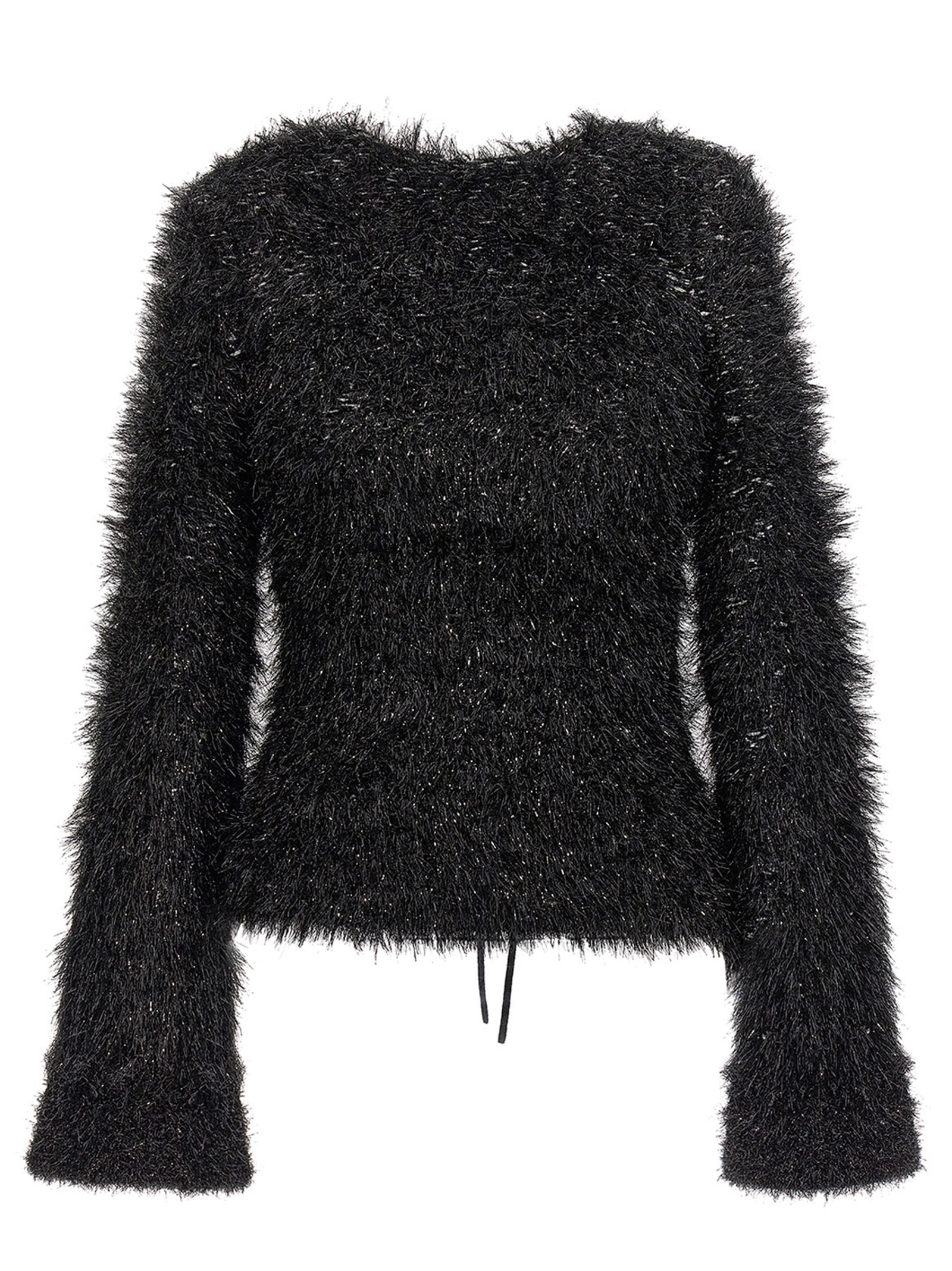 Black Polyester Cardigan
