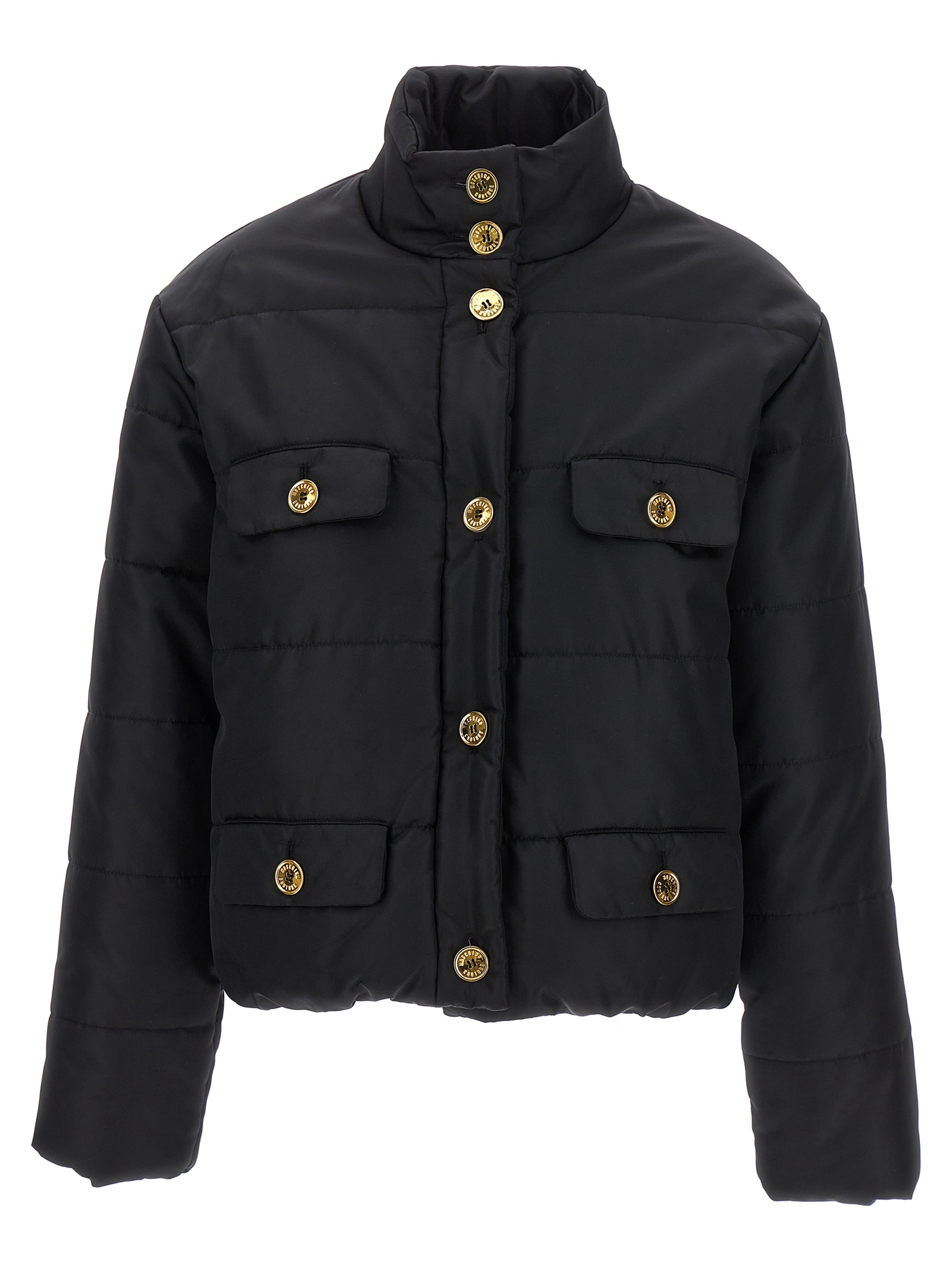 Moschino Black Polyamide Full-Length Jacket Clothing - Women