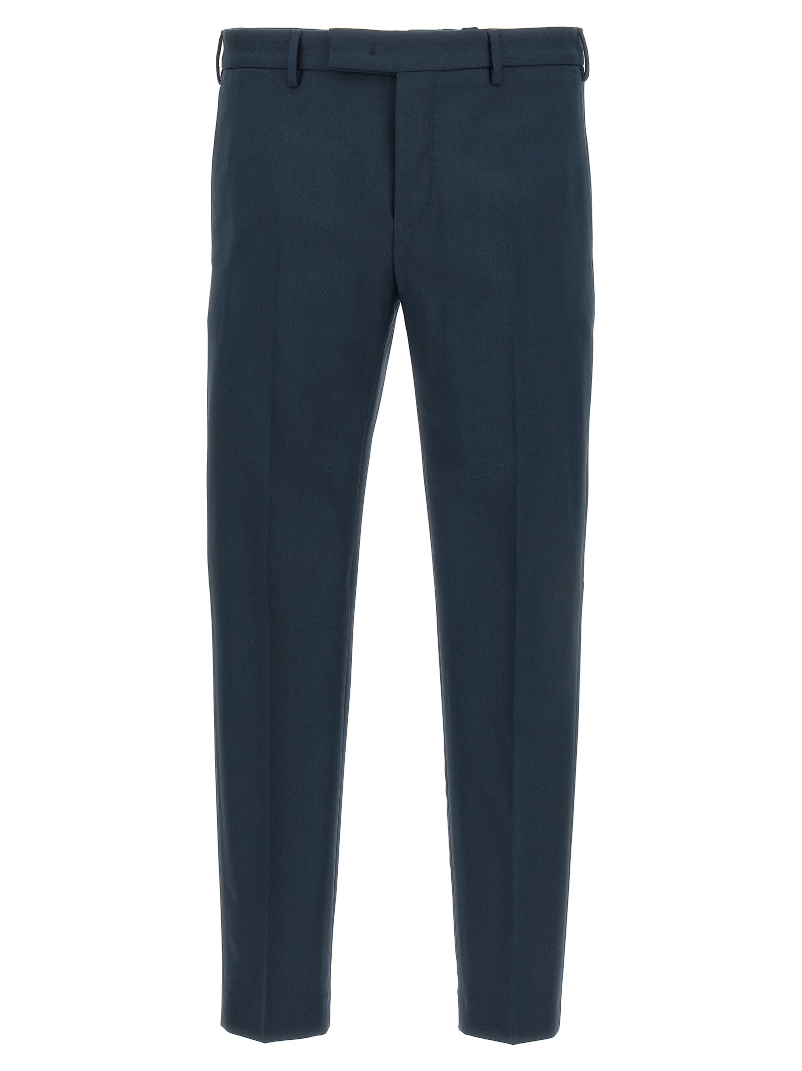Blue Virgin Wool Dress Pants