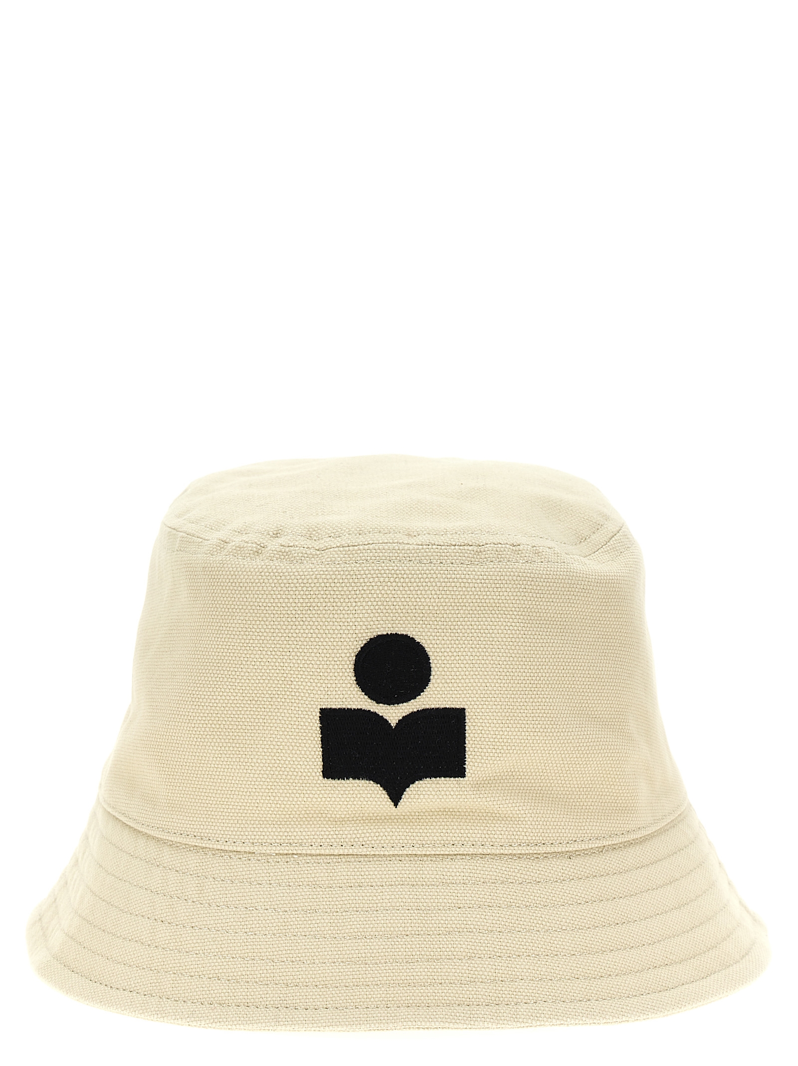 Beige Cotton Bucket Hat