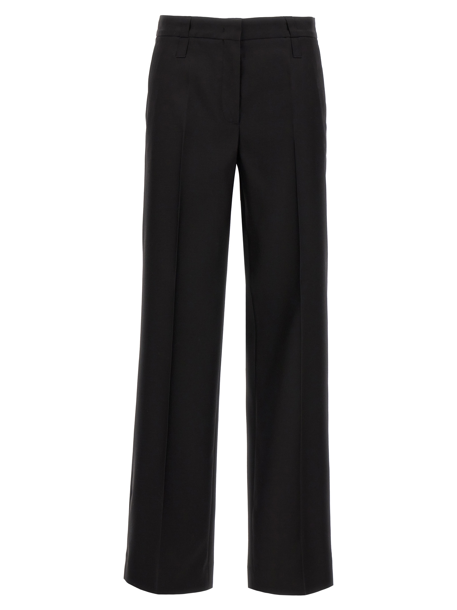 Black Virgin Wool Dress Pants
