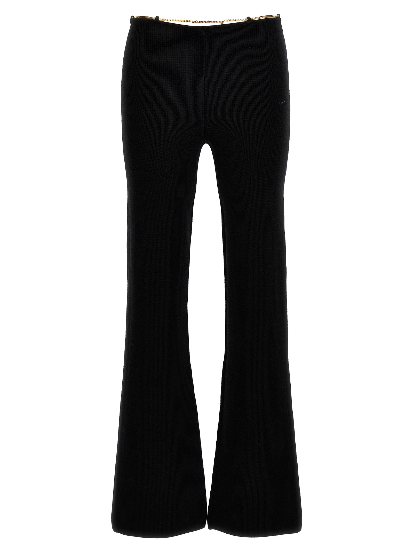Black Wool Casual Pants