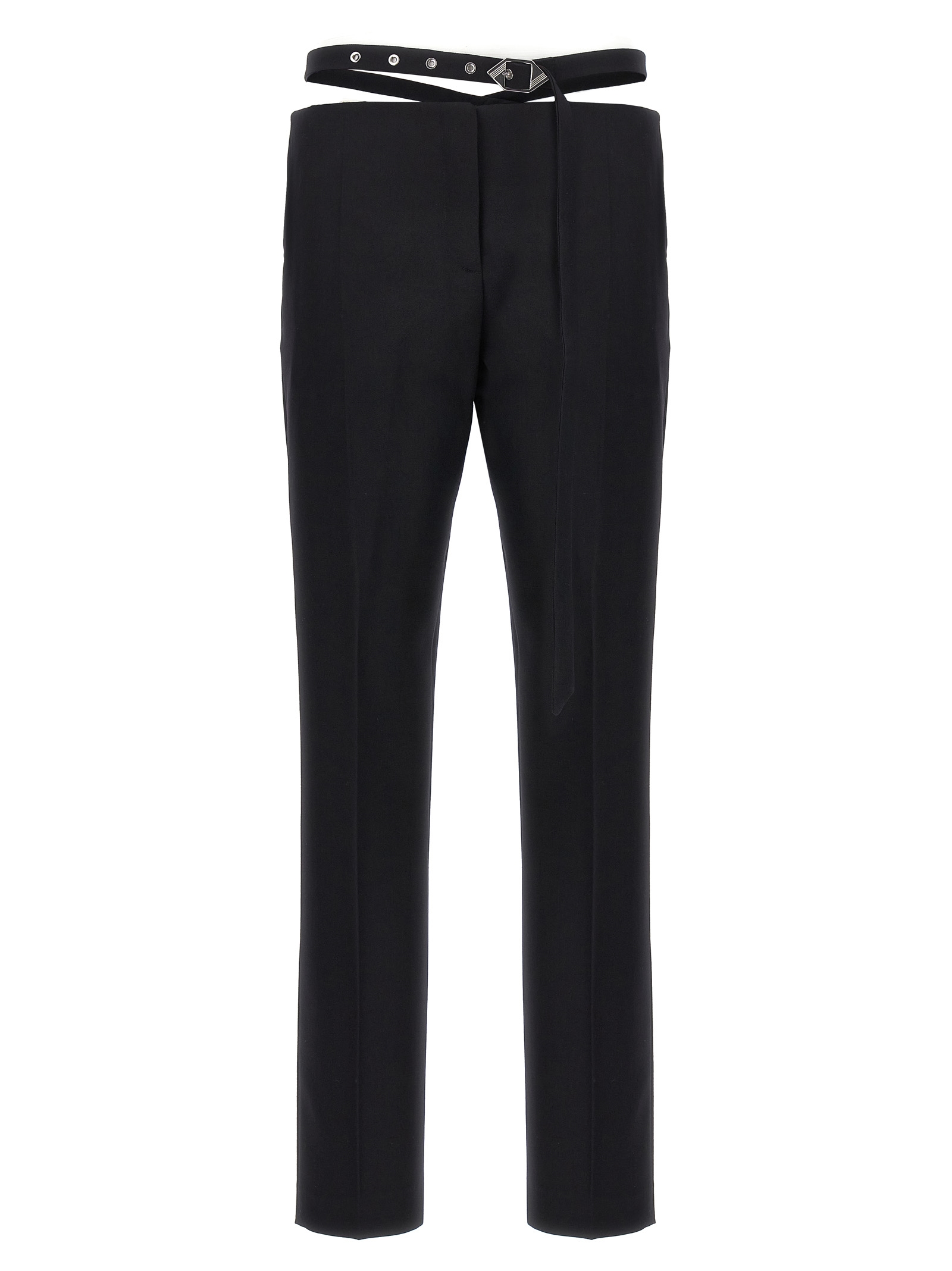 Black Virgin Wool Dress Pants