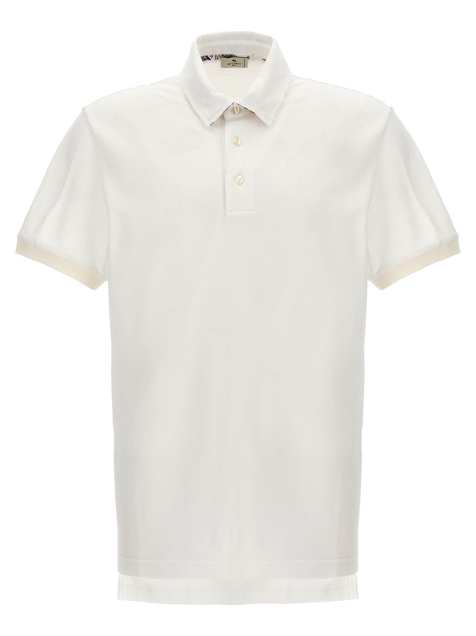 White Cotton Polo Shirt