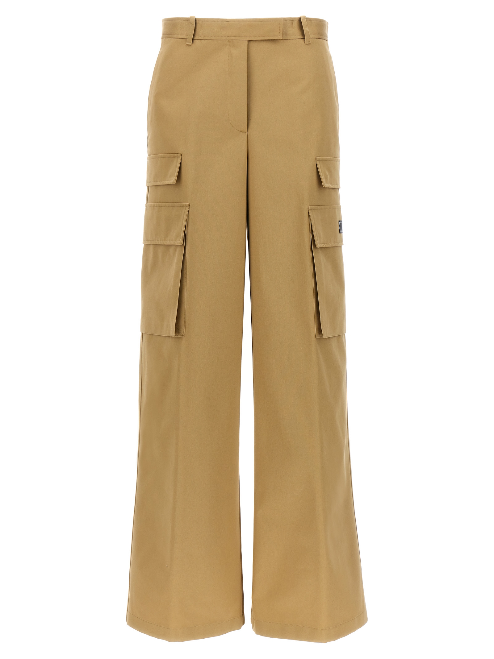 Versace Beige Cotton Cargo Women's Pants