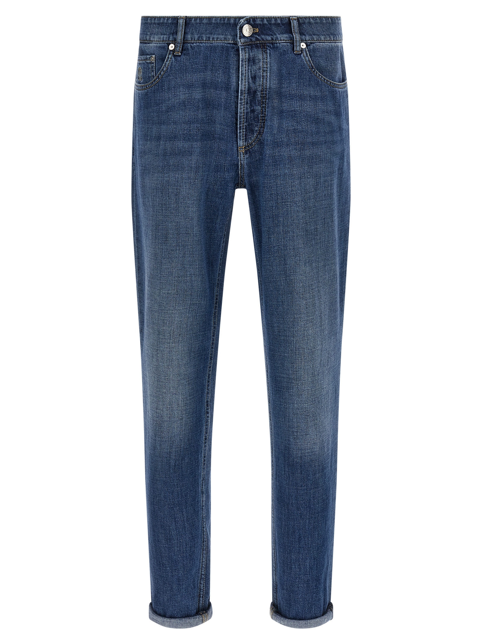 Blue Cotton Jeans Denim