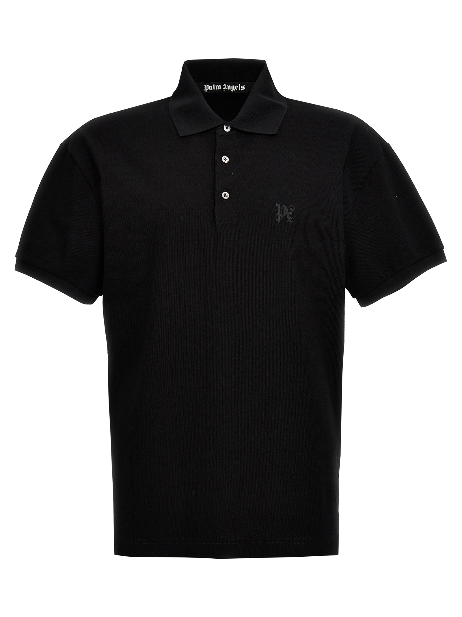 Black Polyester Polo Shirt