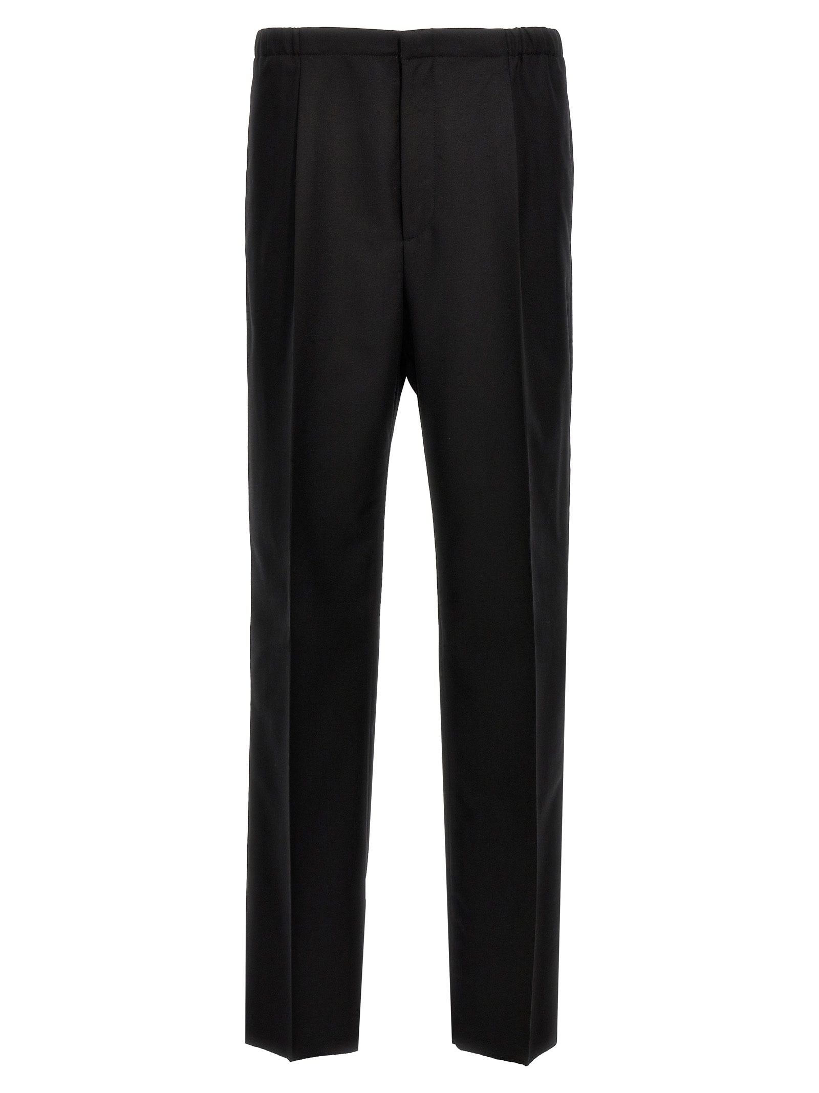Black Virgin Wool Dress Pants