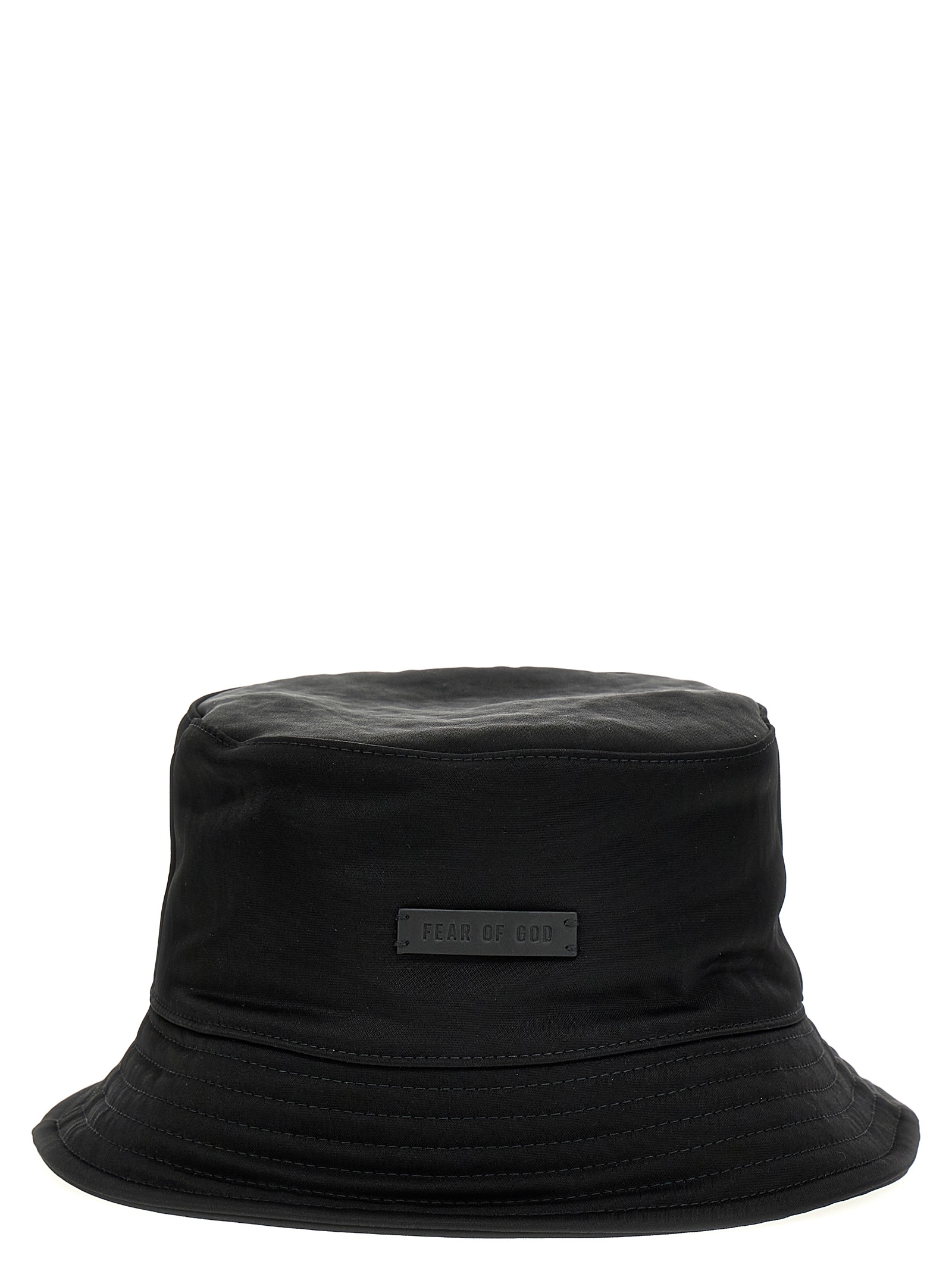 Black Polyamide Bucket Hat