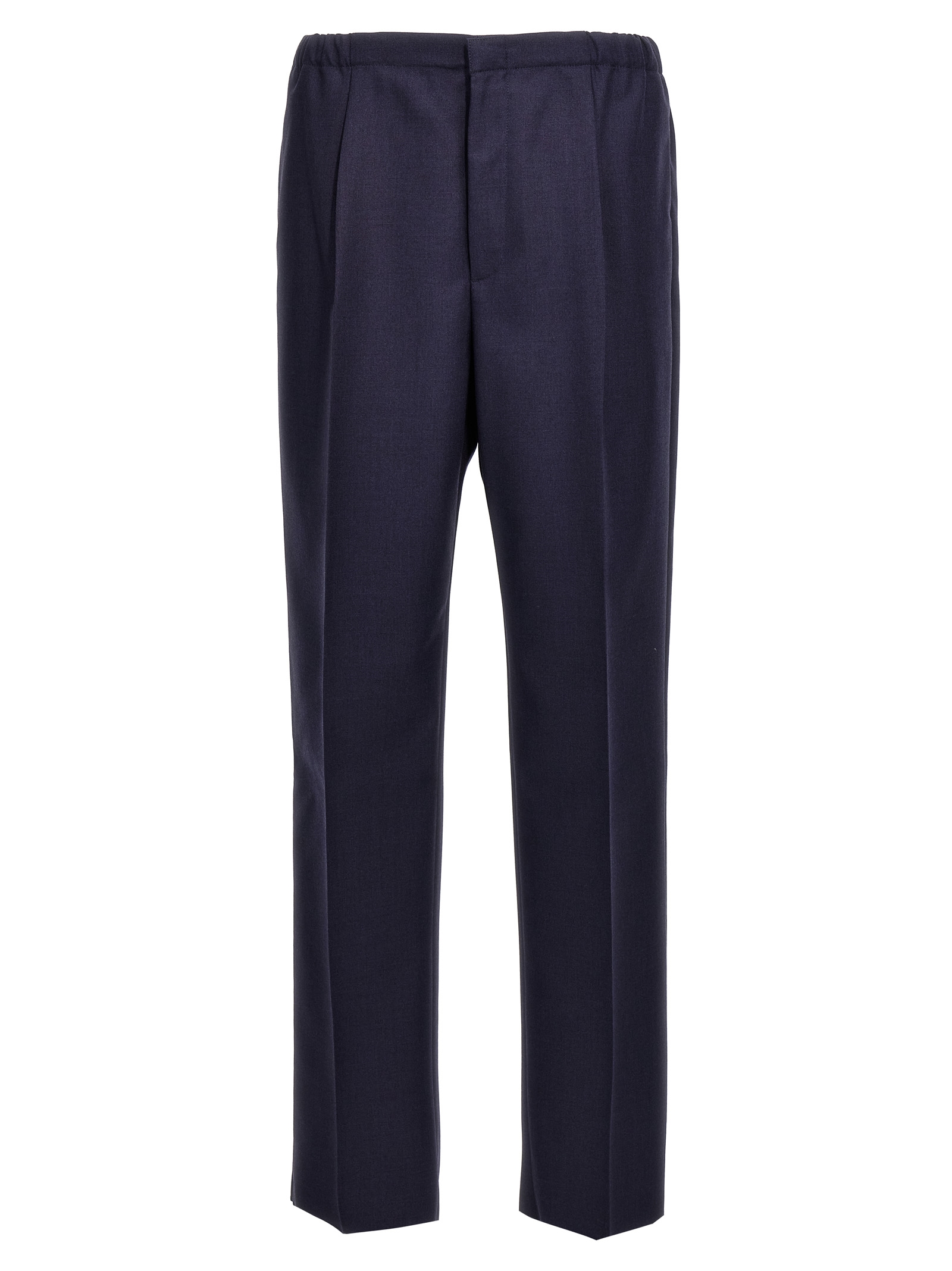 Blue Virgin Wool Pants
