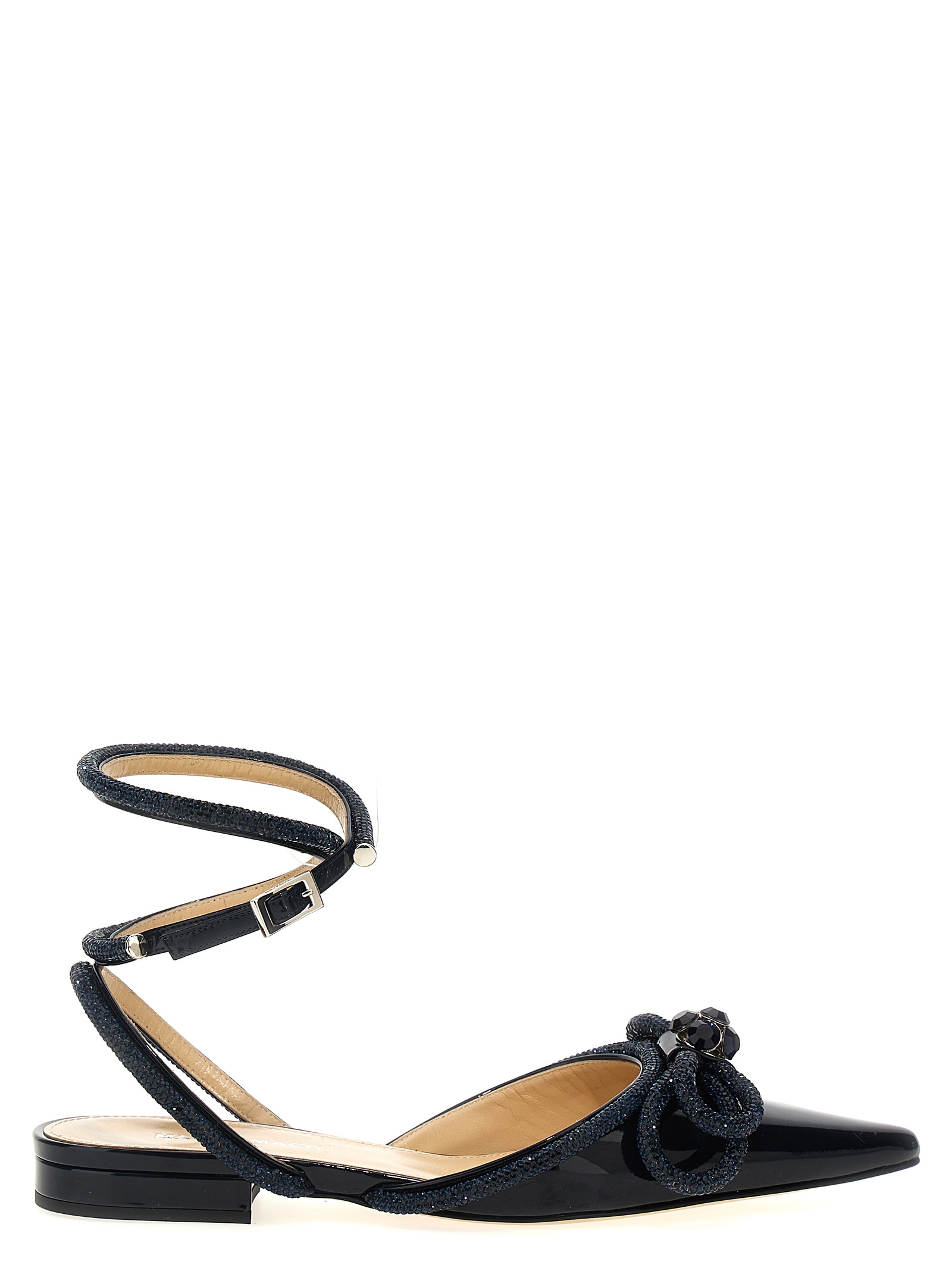 Blue Calfskin Ballet Flats