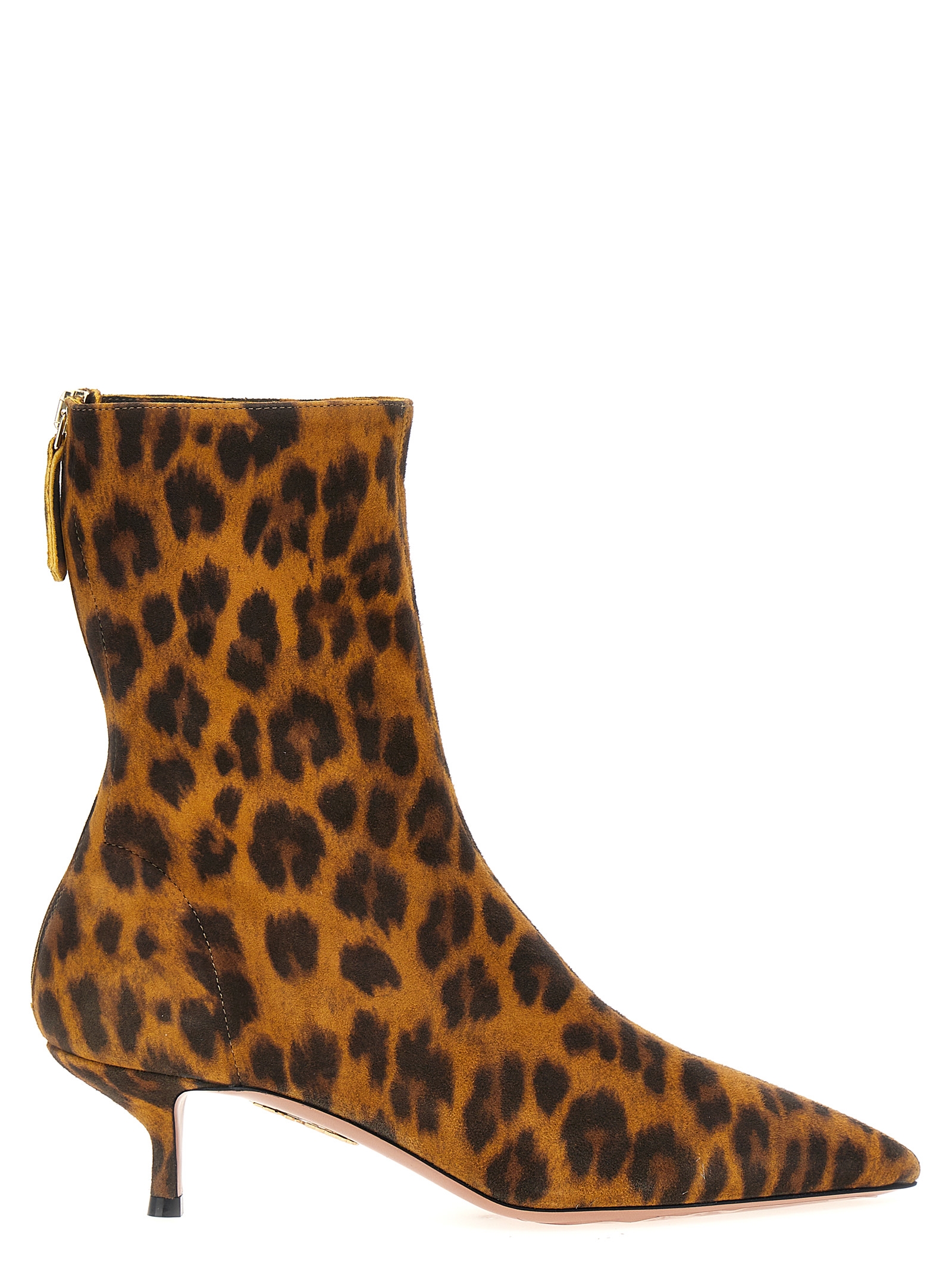 Aquazzura Multicolor Suede Leather Ankle Boots - Women