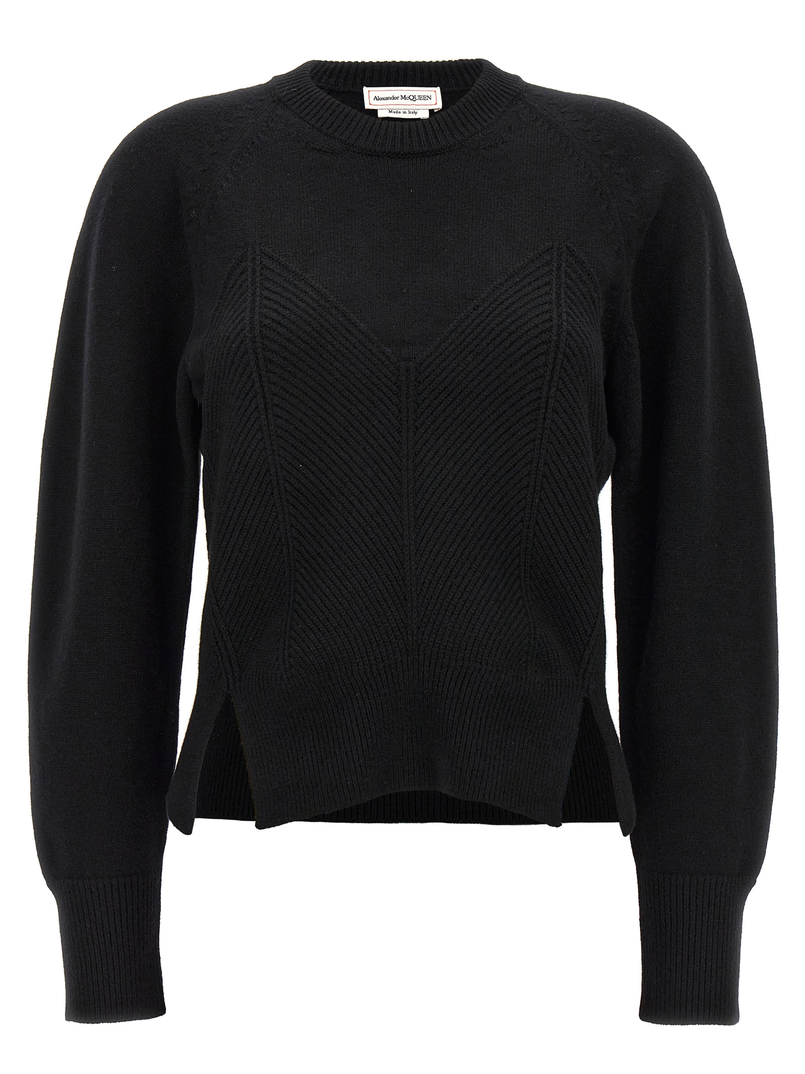 Black Wool Cardigan