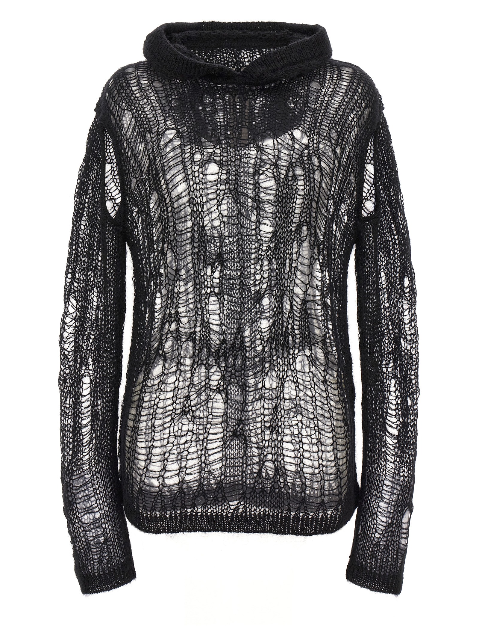 Black Nylon Cardigan