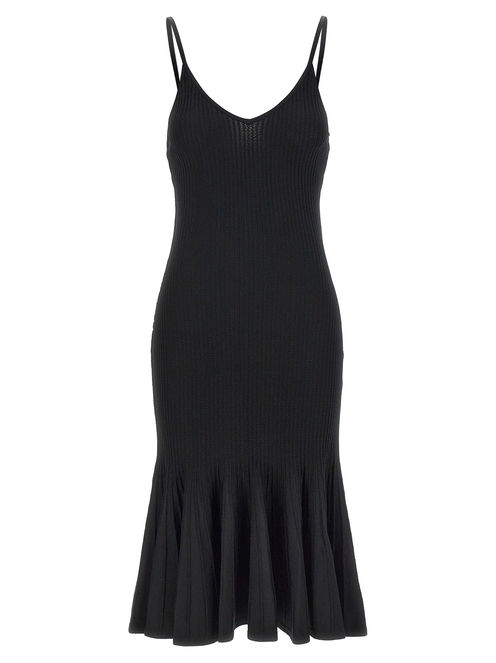 Khaite Black Viscose Midi Dress - Women
