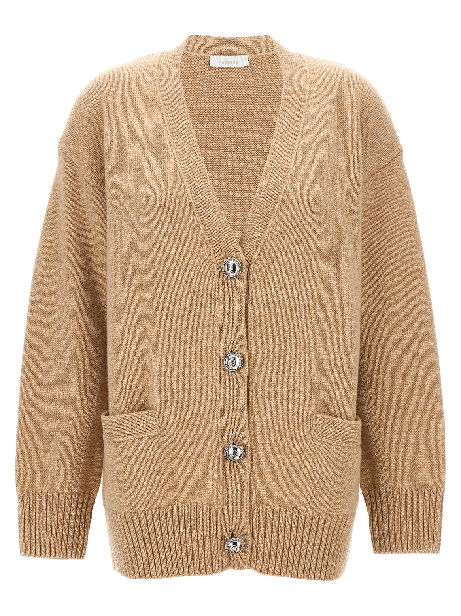 Beige Wool Cardigan