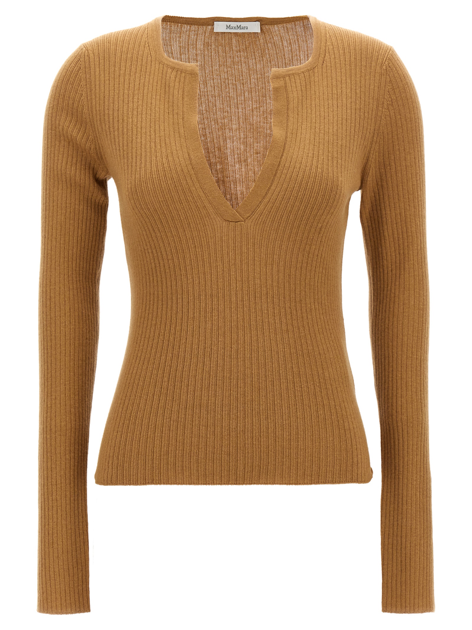 Max Mara Beige Silk Women's Cardigan