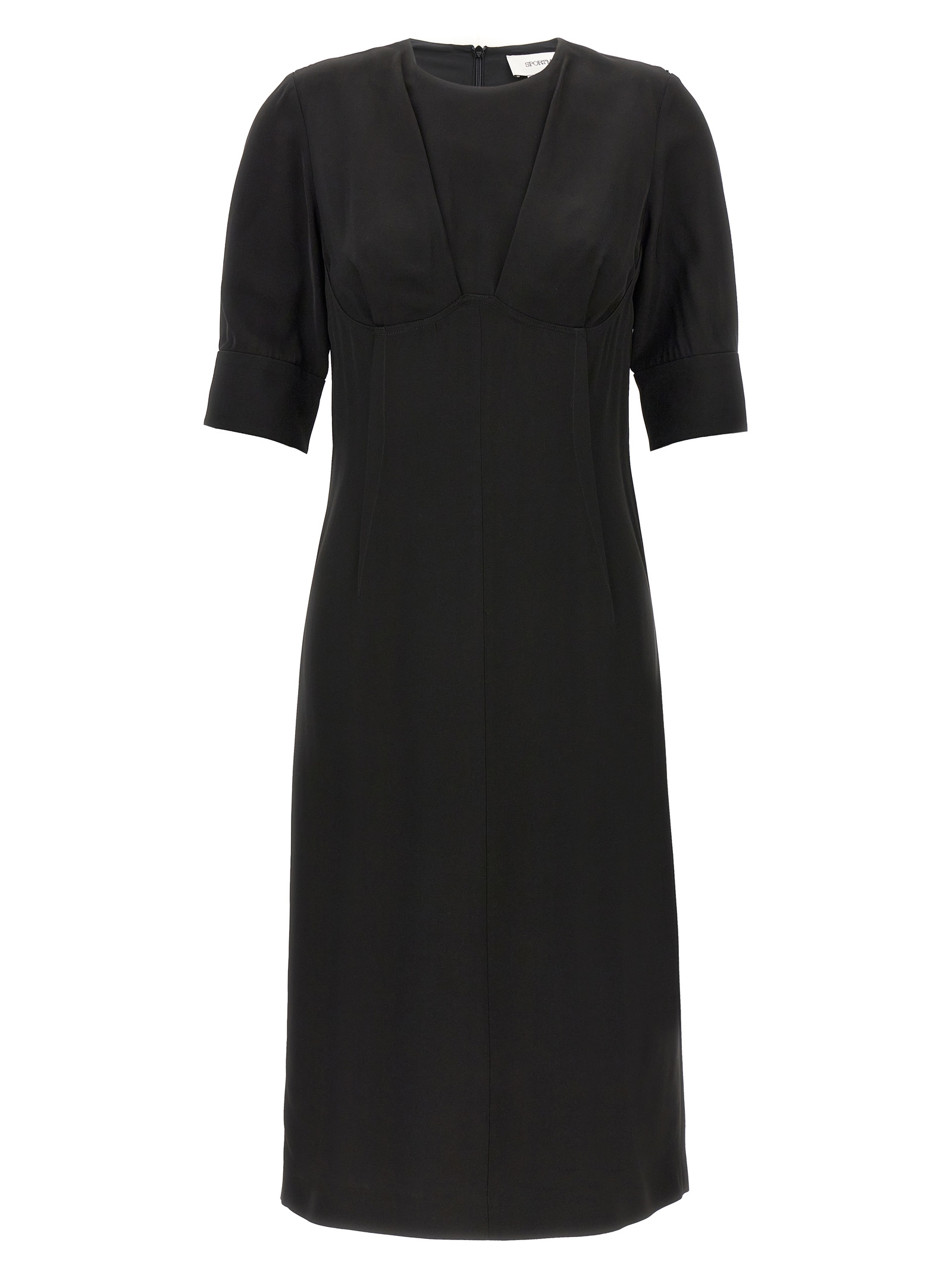 Sportmax Black Viscose Midi Dress - Women