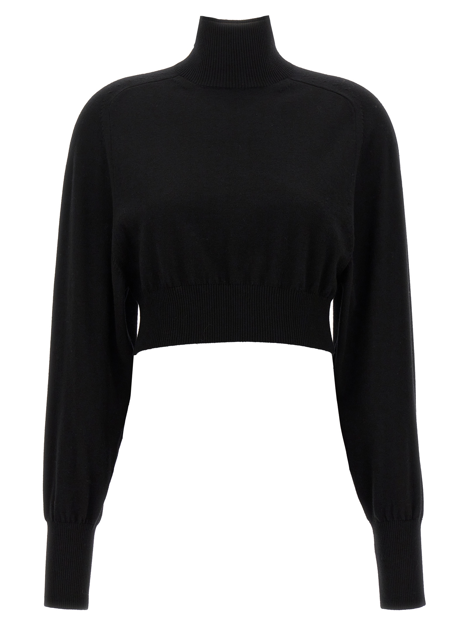 Black Virgin Wool Cardigan