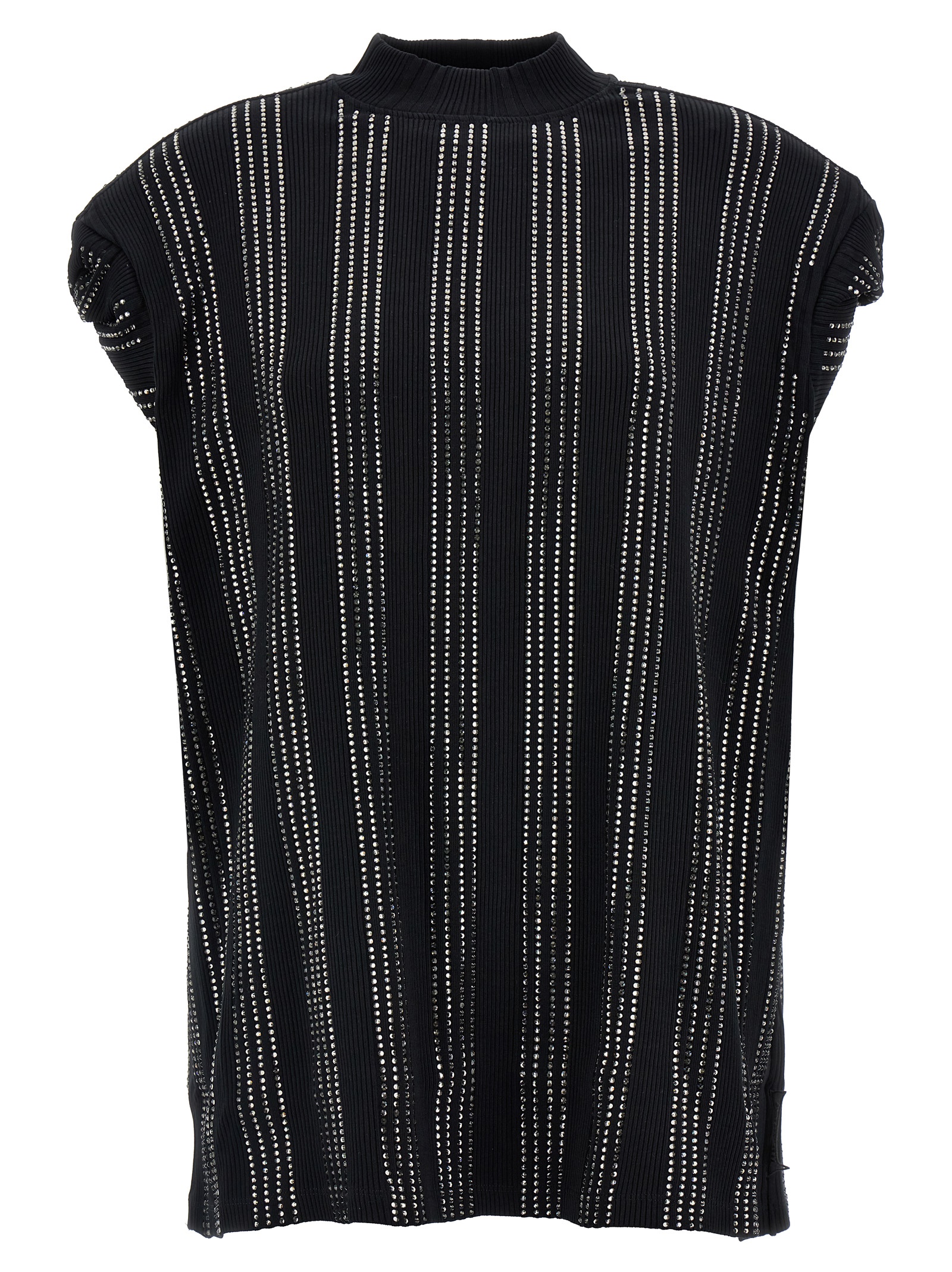 Black Cotton Short Dress