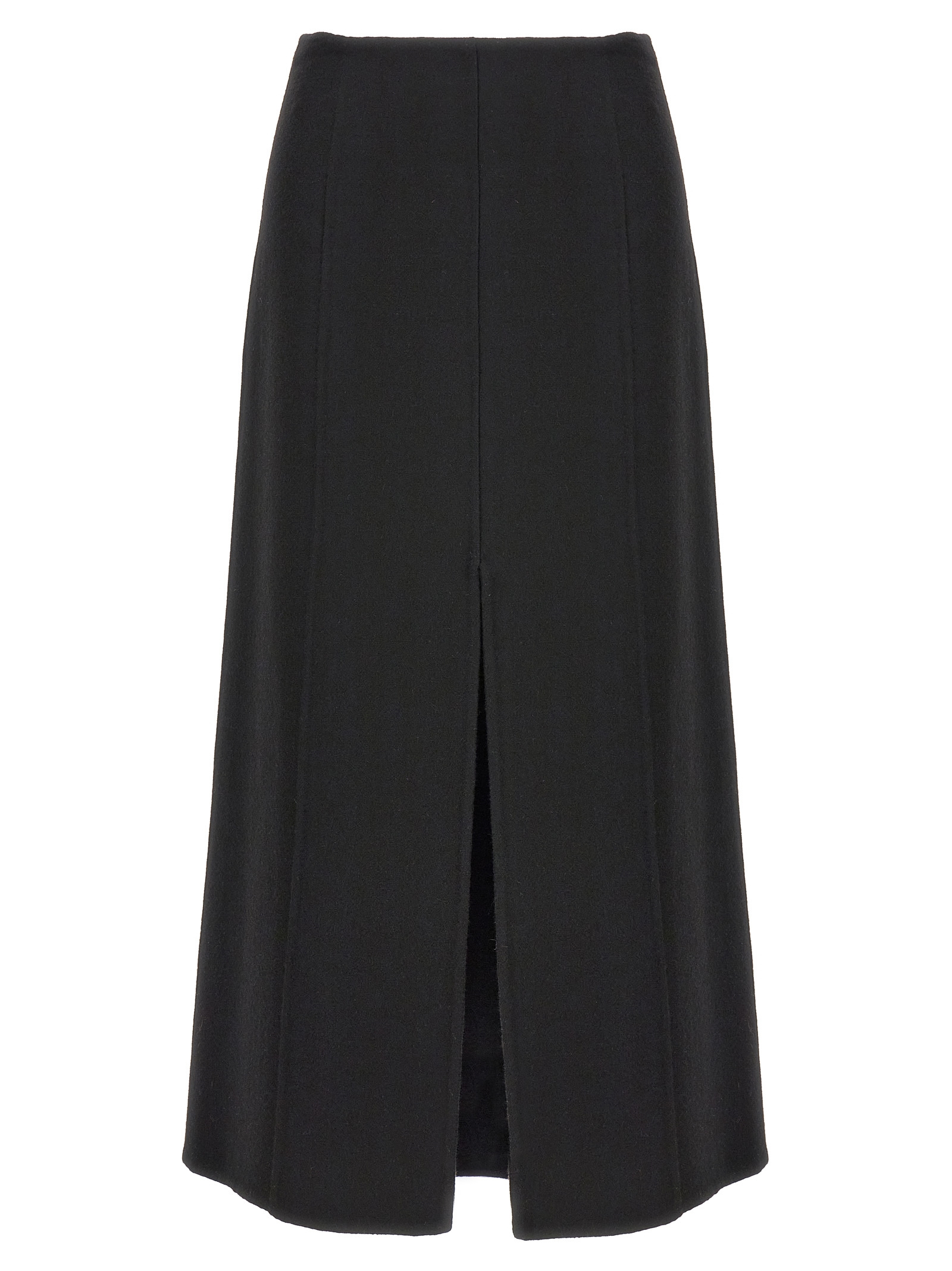 Black Virgin Wool Mini Skirt