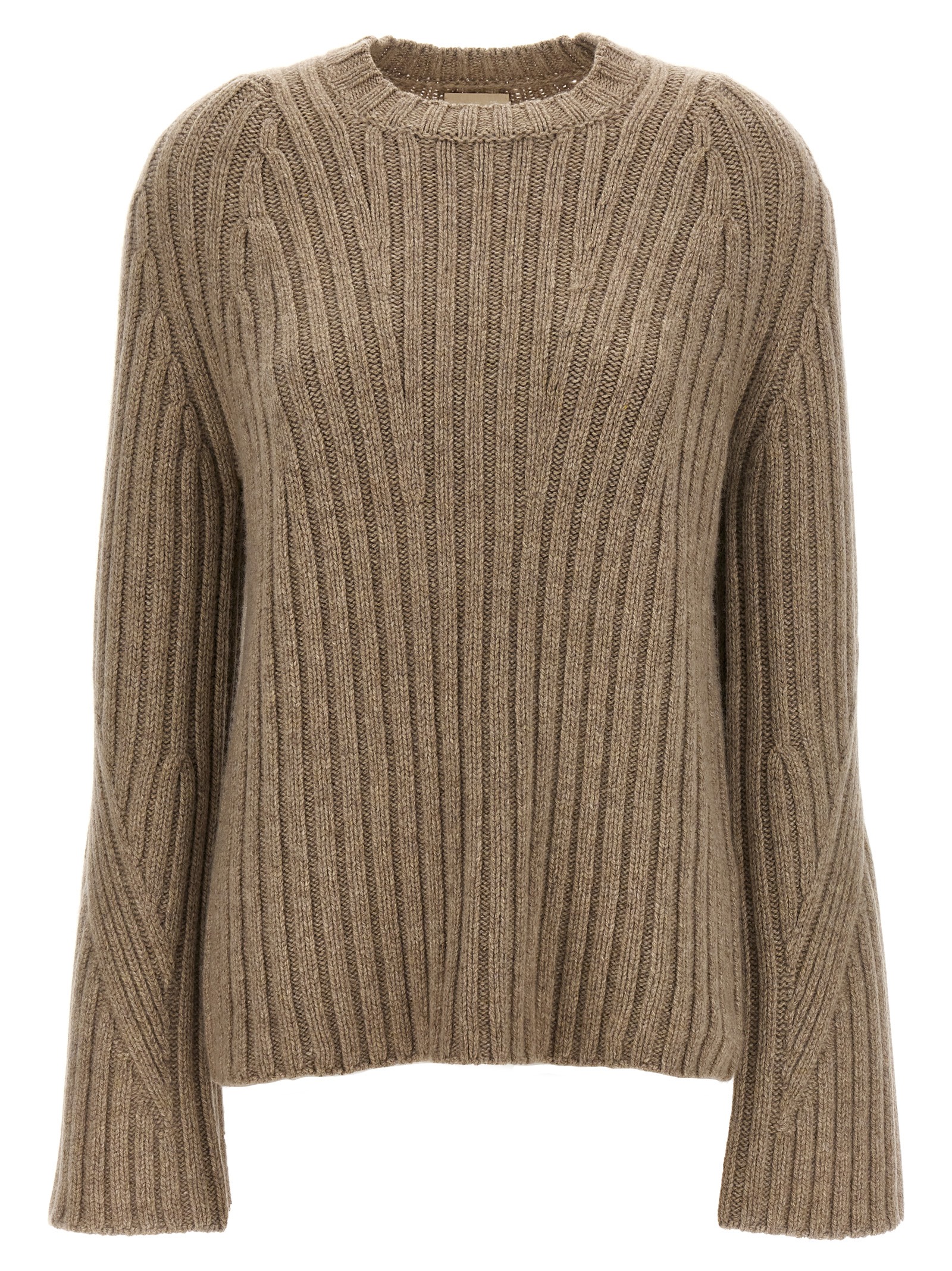 Beige Cashmere Cardigan