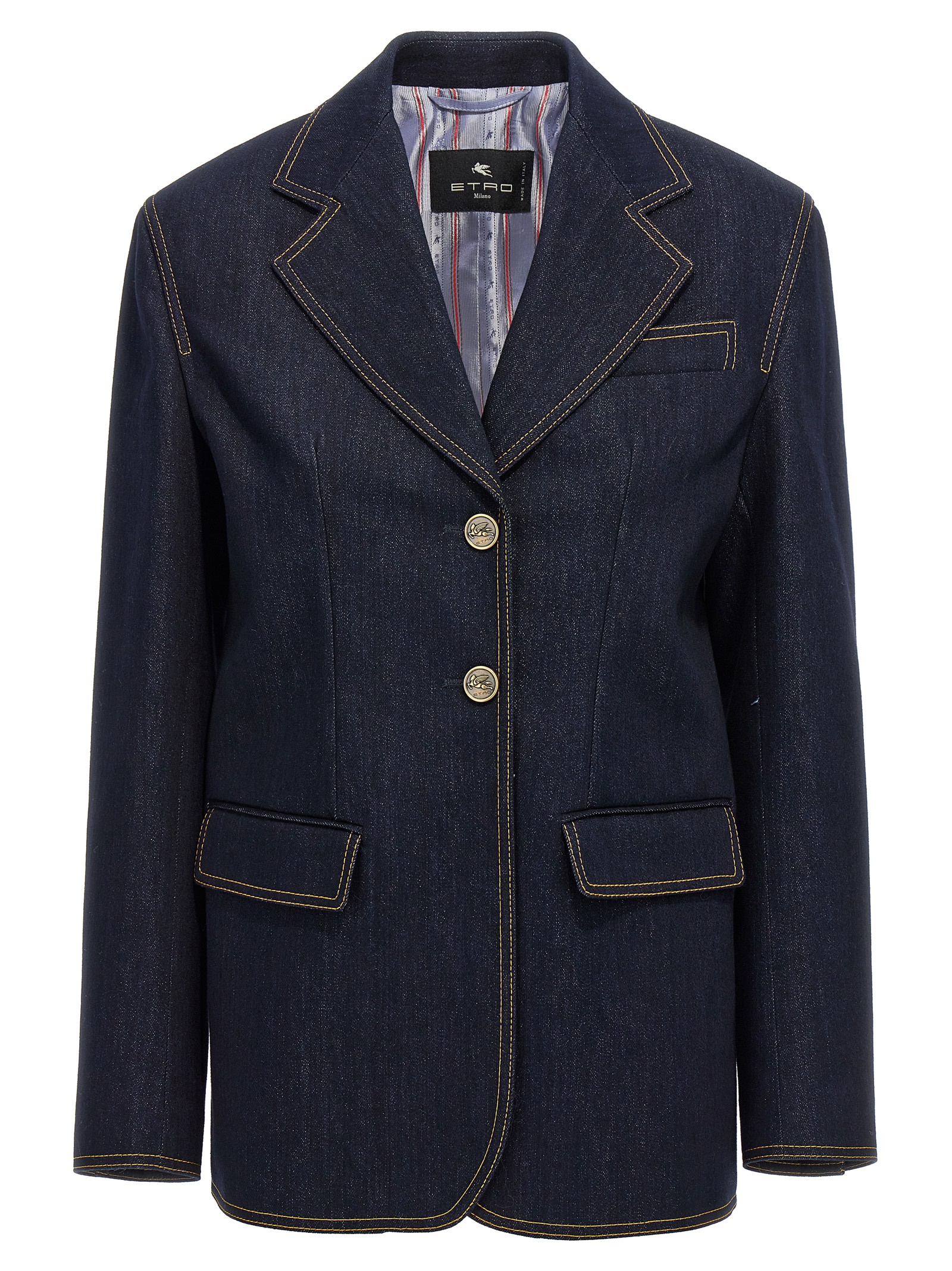 Blue Cotton Blazer