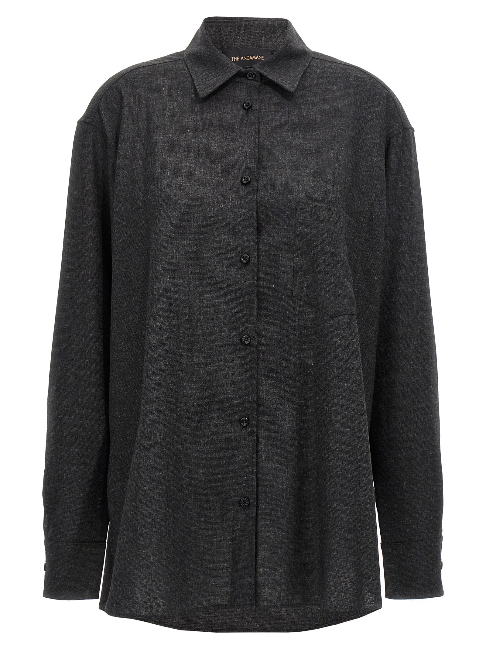 Gray Wool Blouse