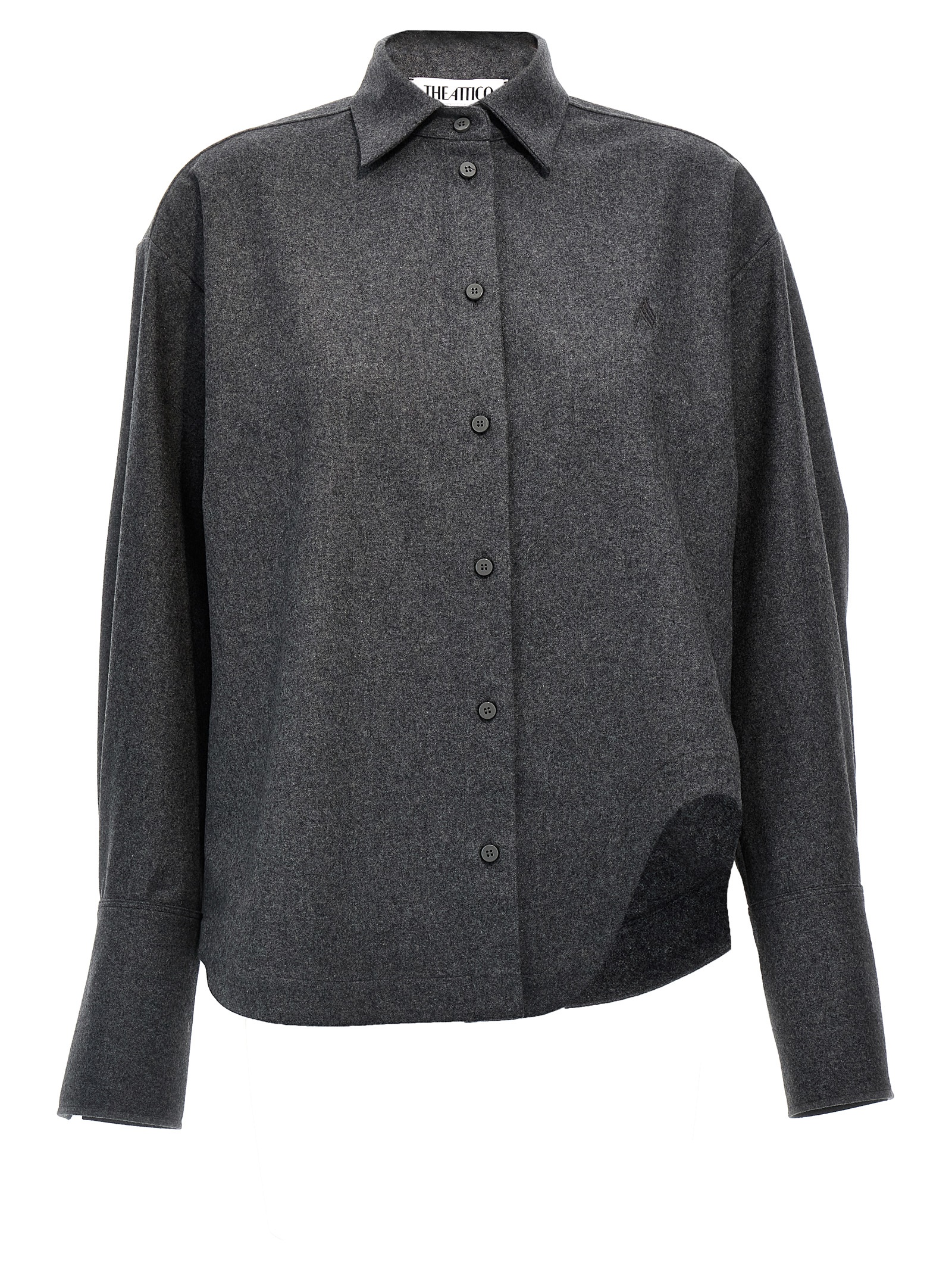 Gray Wool Blouse