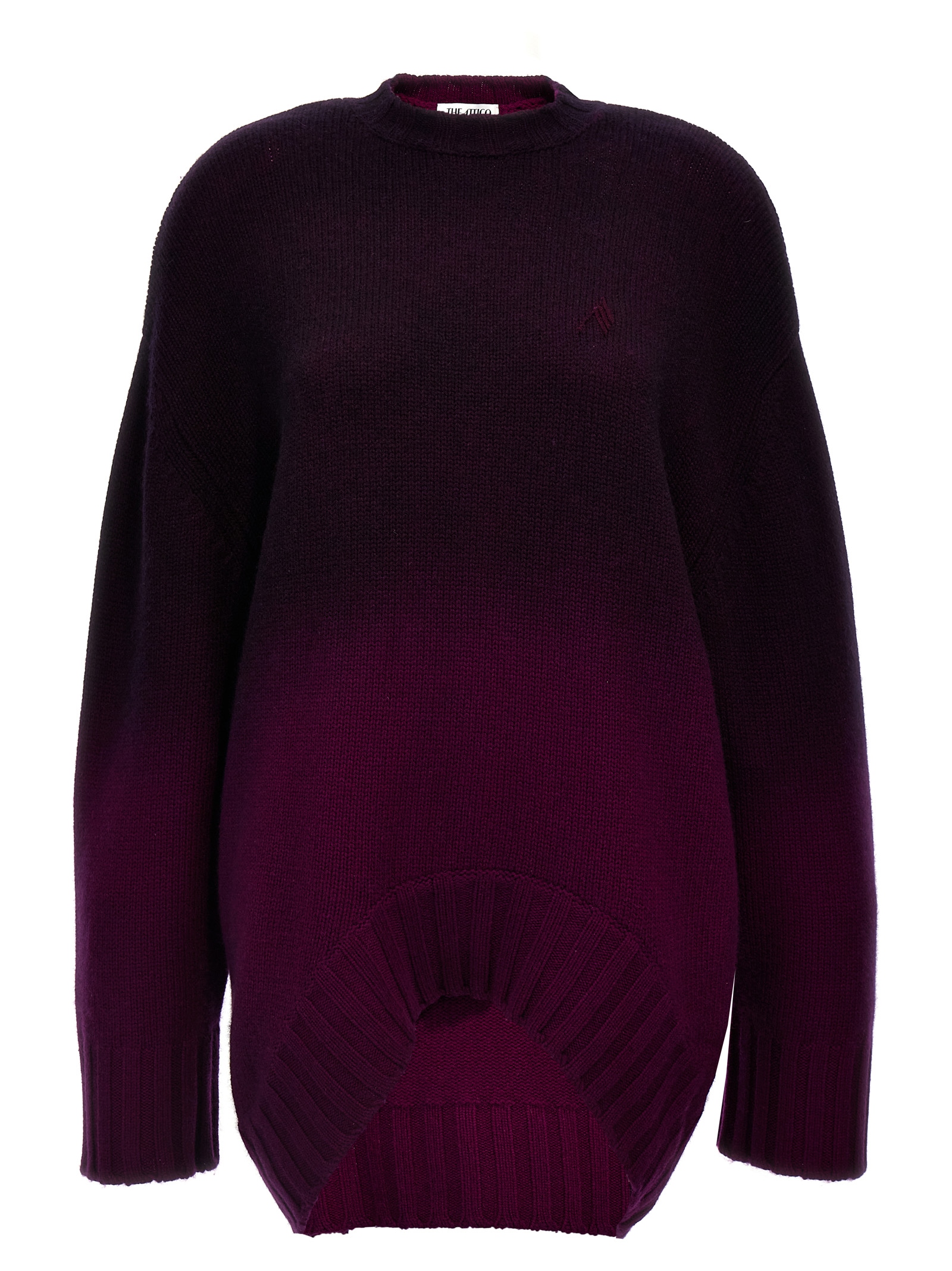 The Attico Purple Wool Short Dress - Women