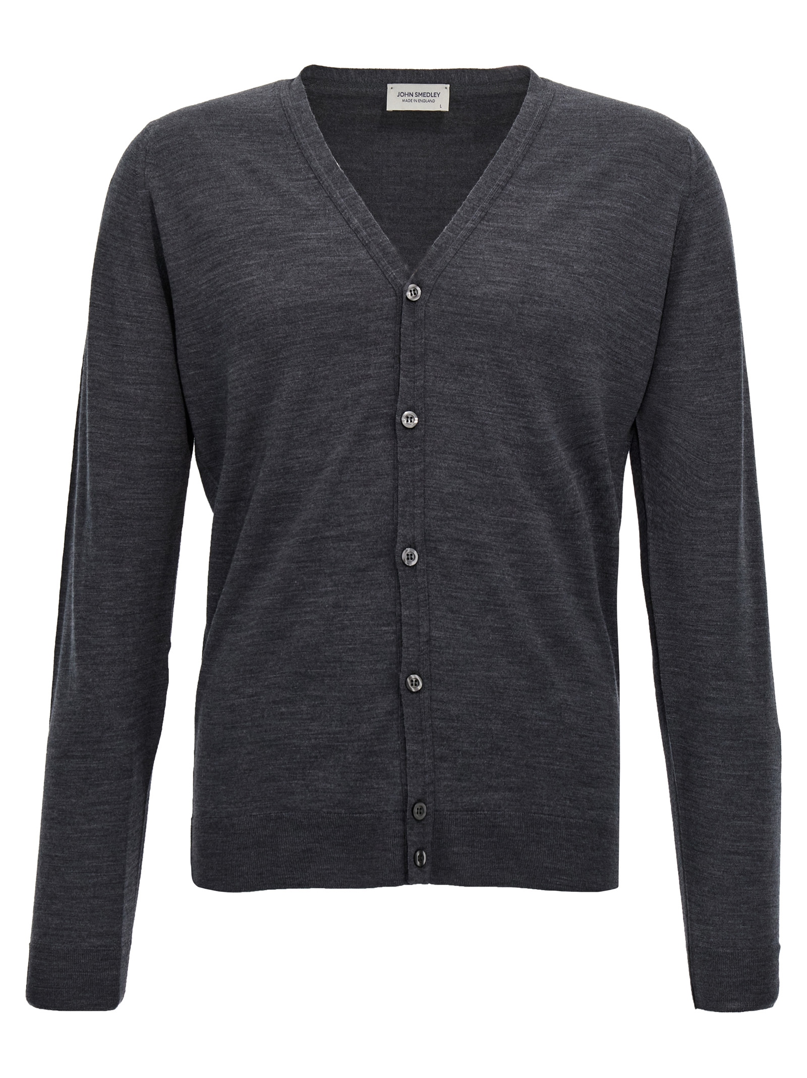Gray Wool Cardigan