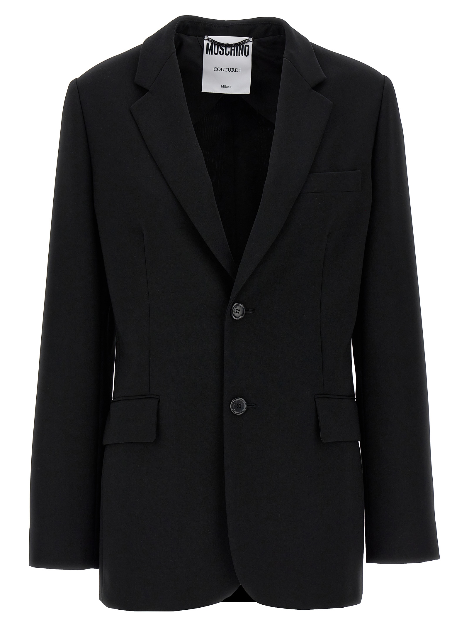 Black Polyester Blazer