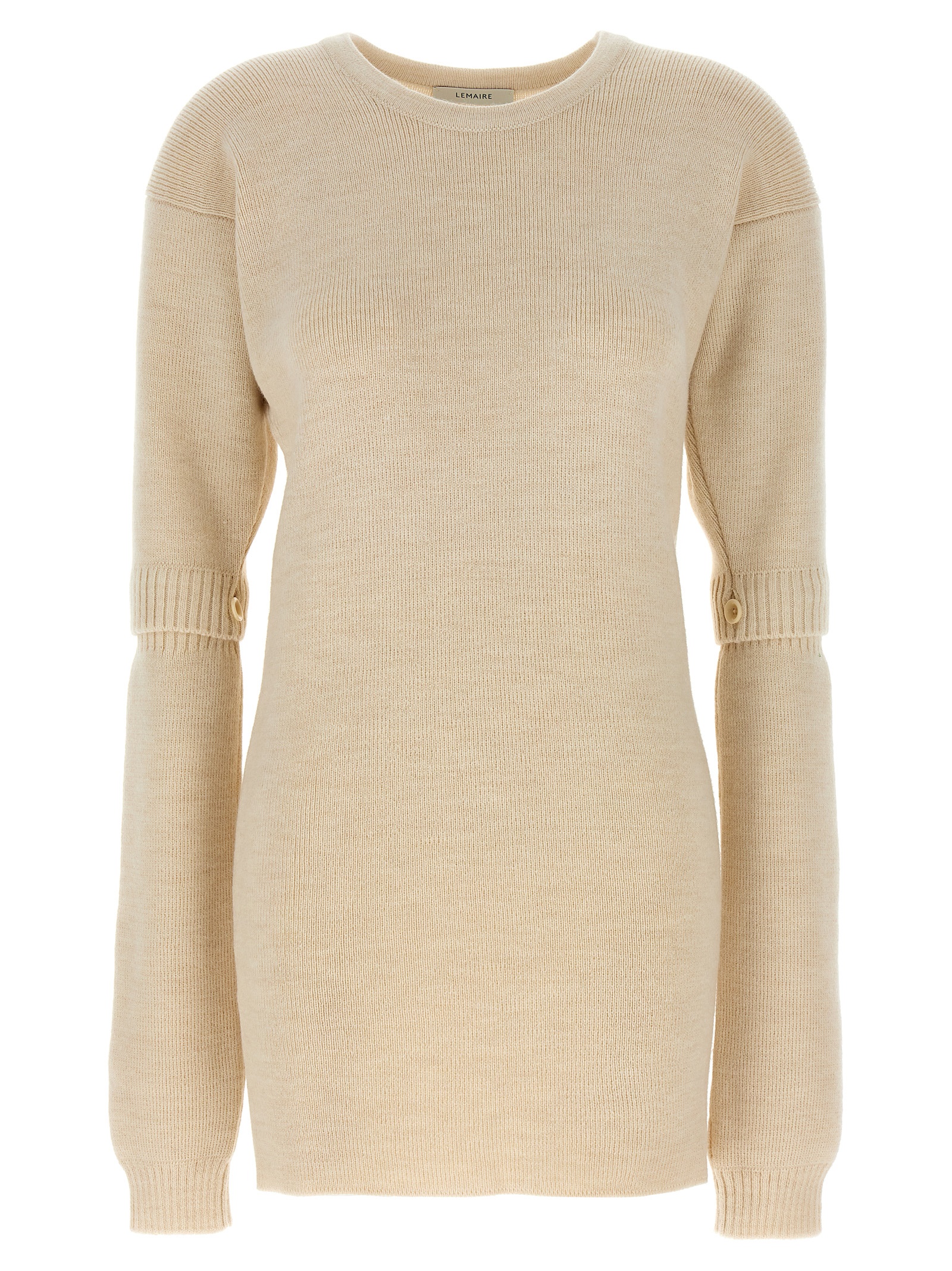 White Acetate Short Dress