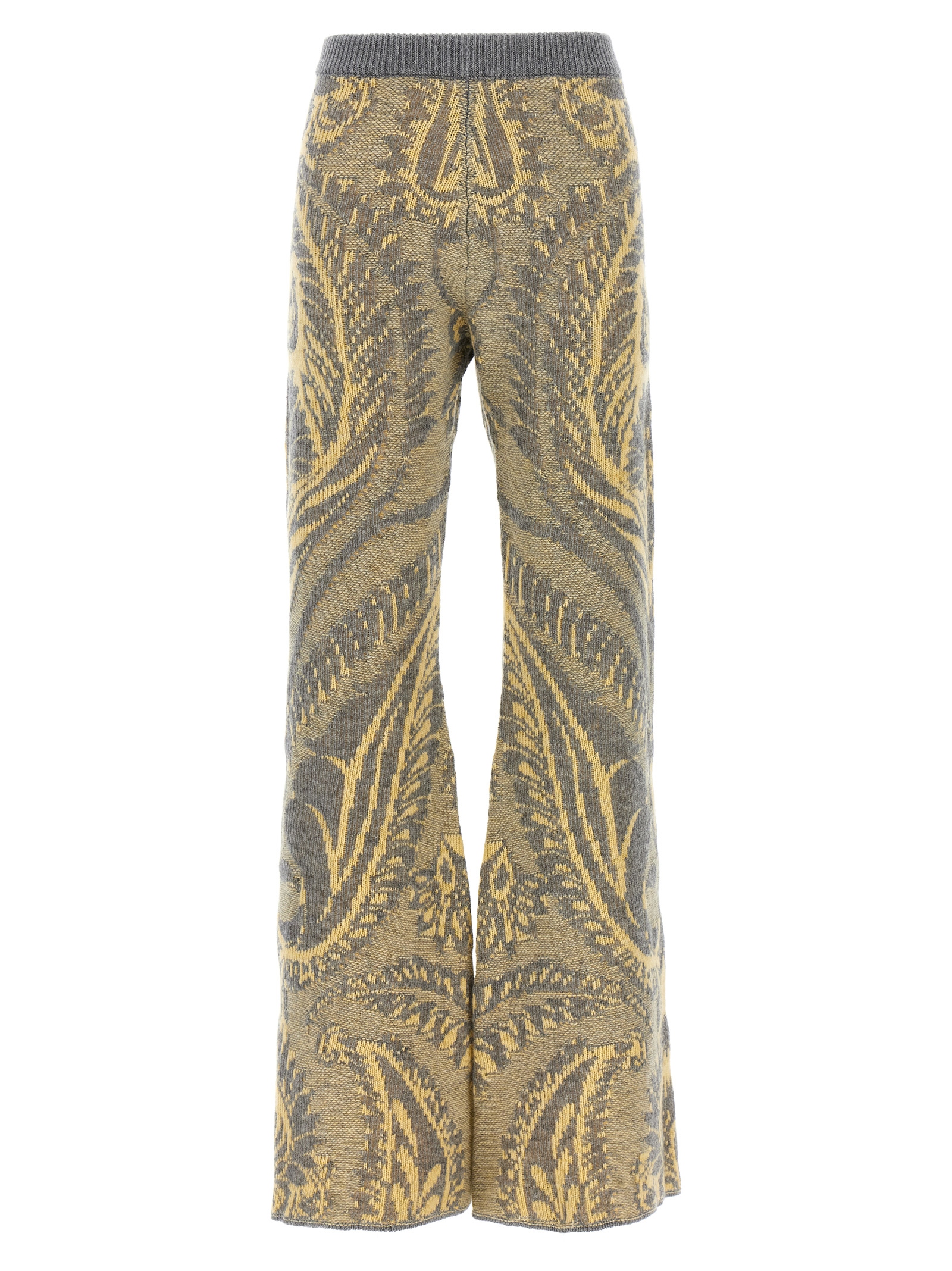 Multicolor Wool Flared Pants