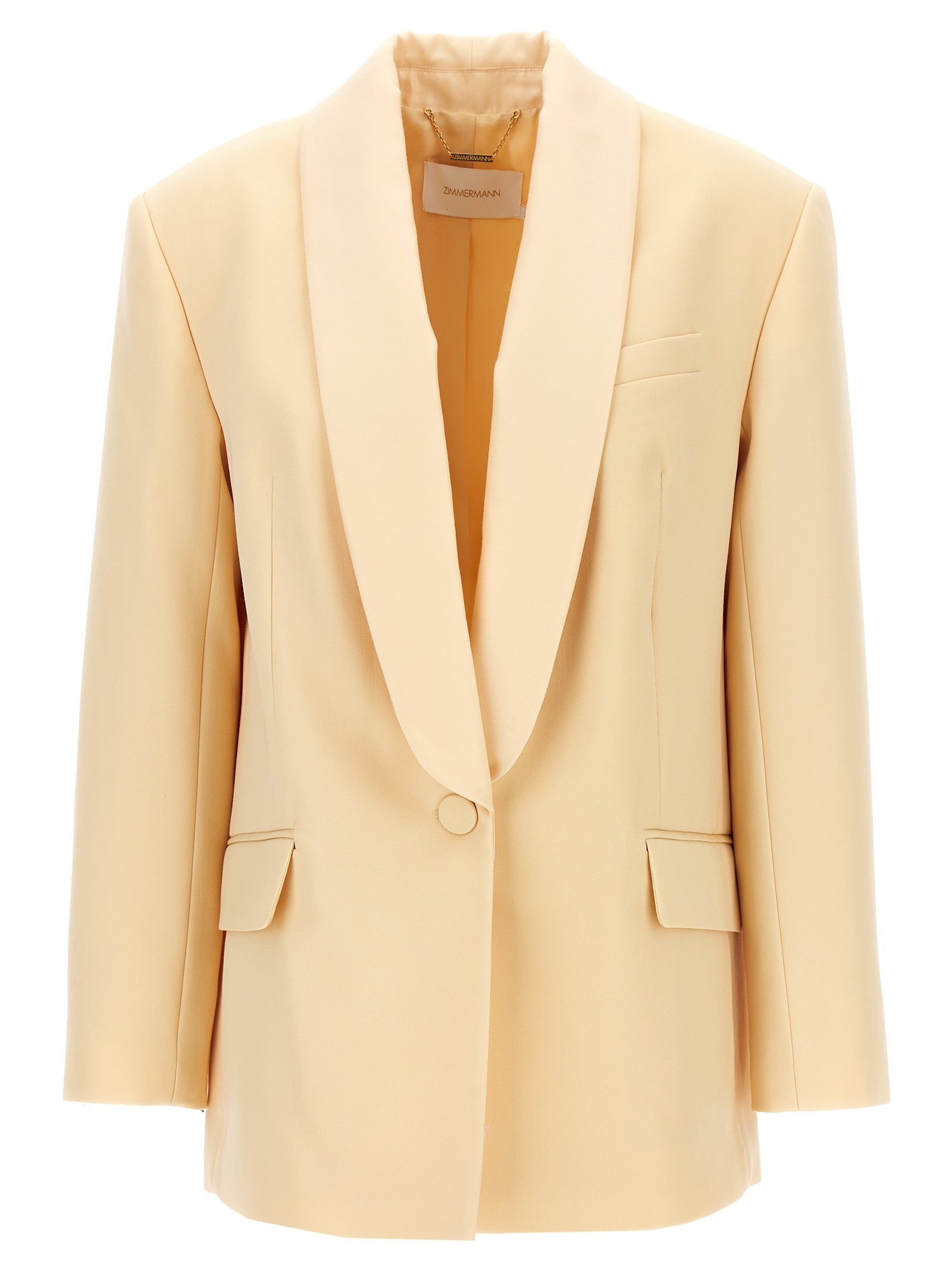 Beige Wool Blazer