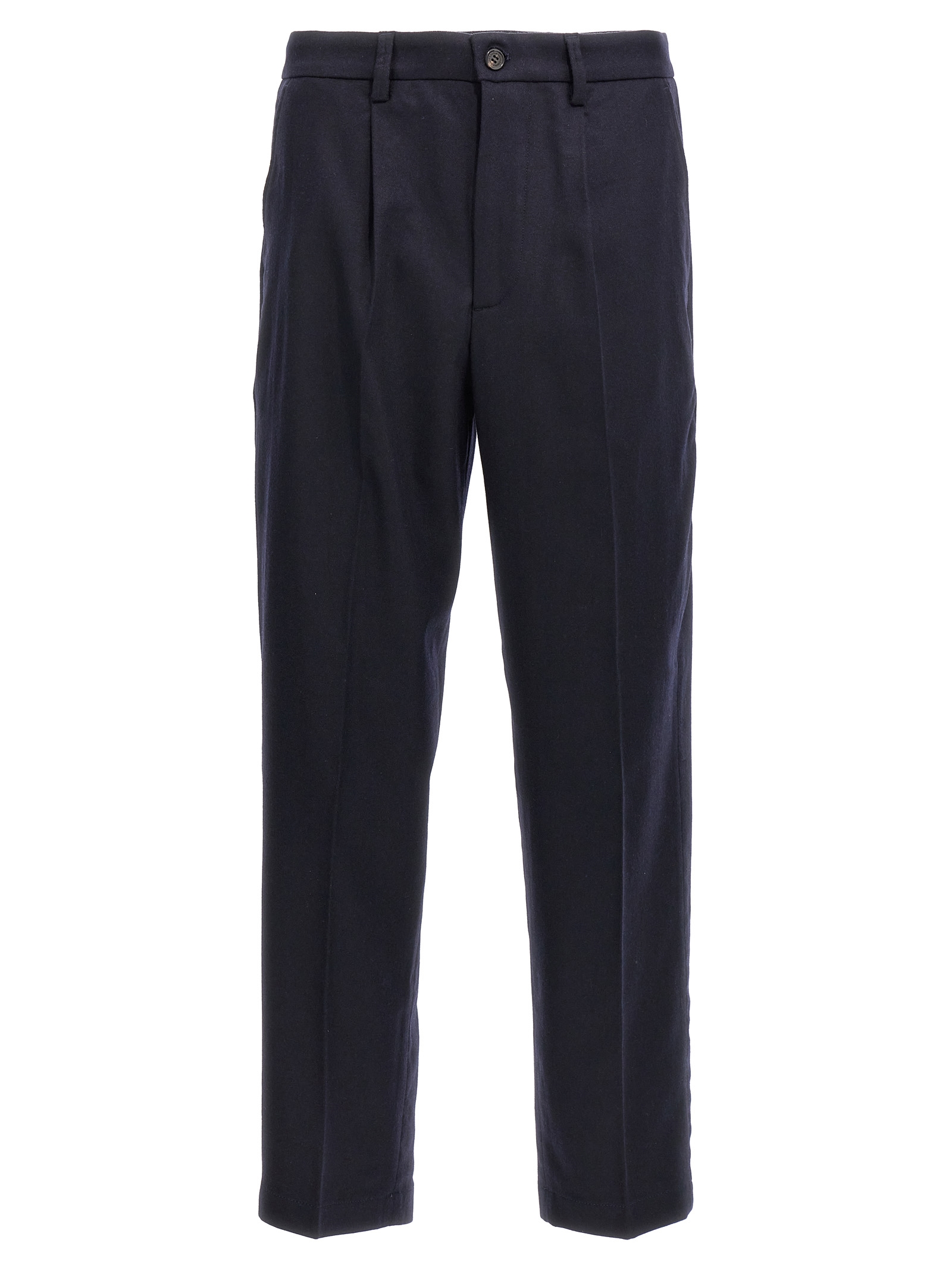 Blue Wool Dress Pants