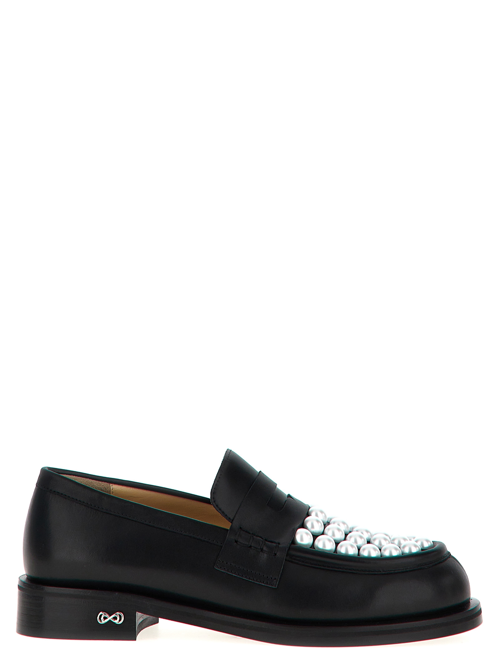 Bicolor Calfskin Slip-On Loafers