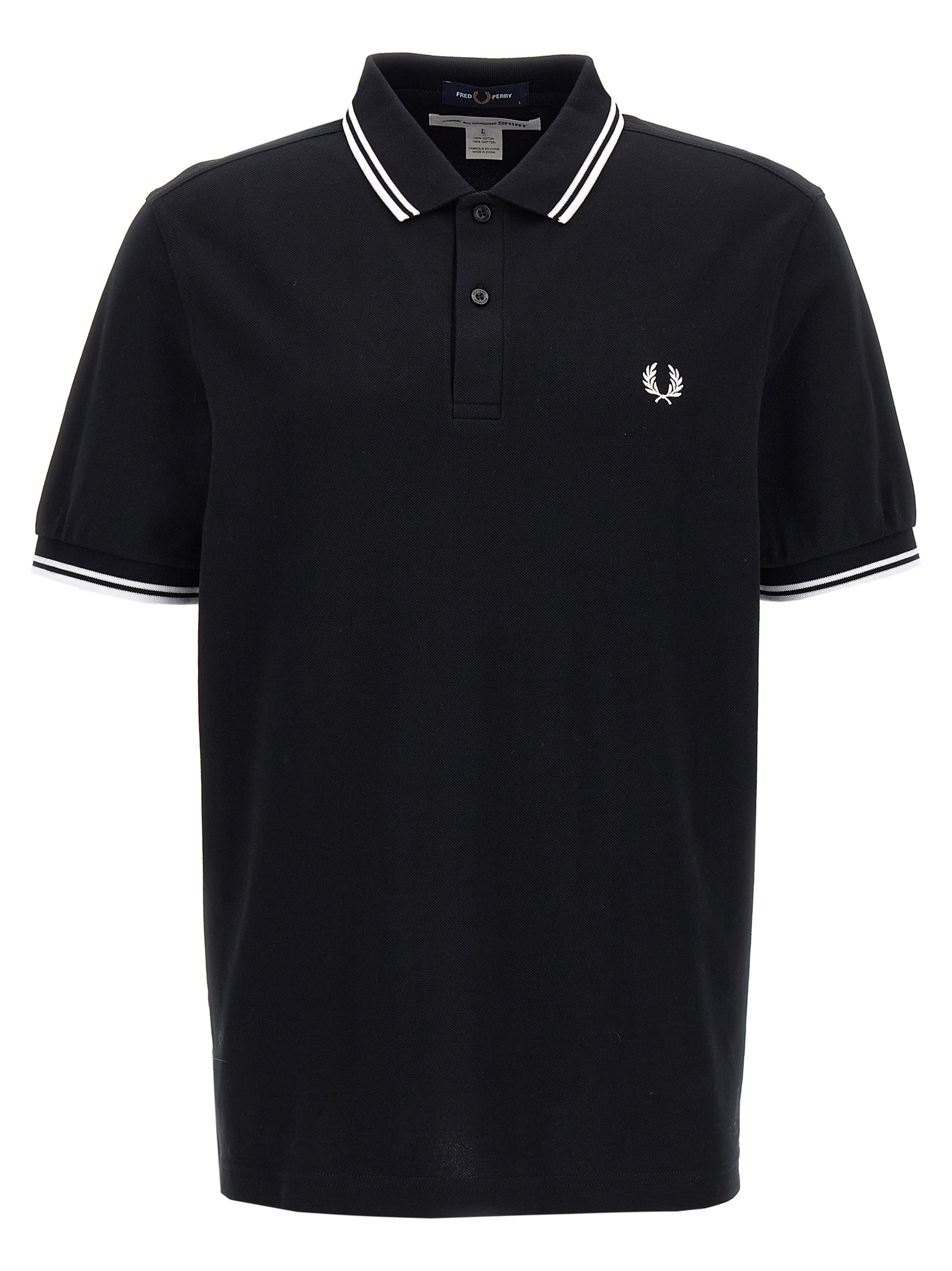 Bicolor Cotton Polo Shirt