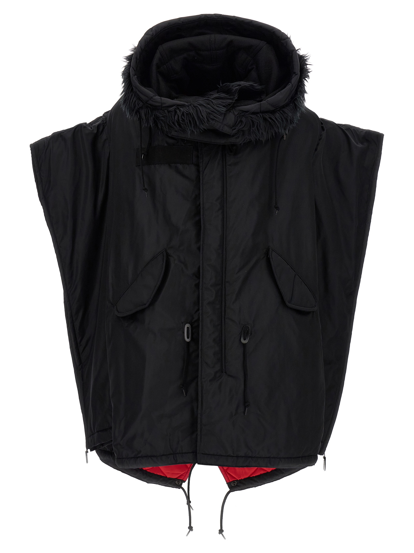 Junya Watanabe Black Nylon Full-Length Jacket Clothing - Women