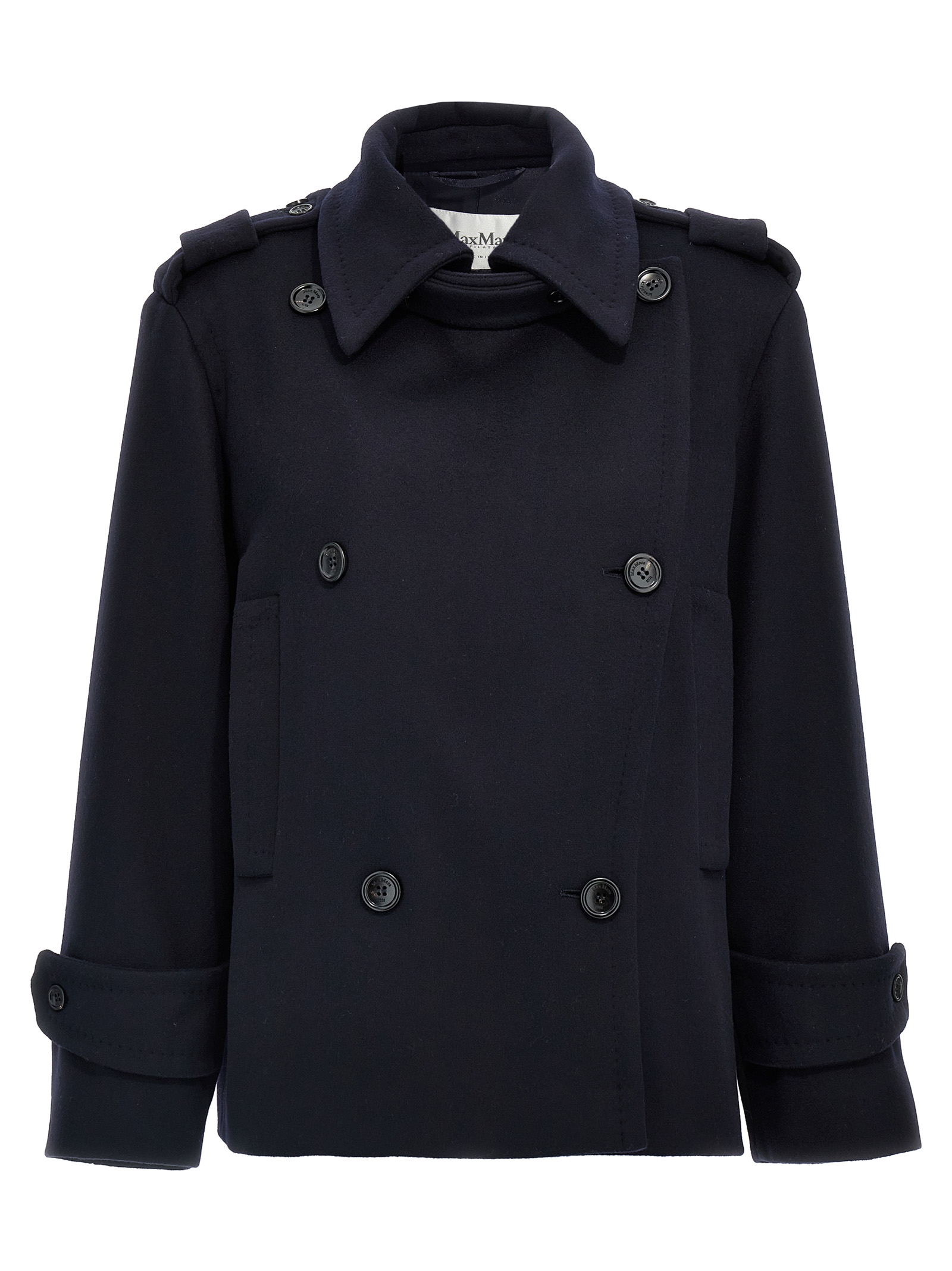 Blue Virgin Wool Coat