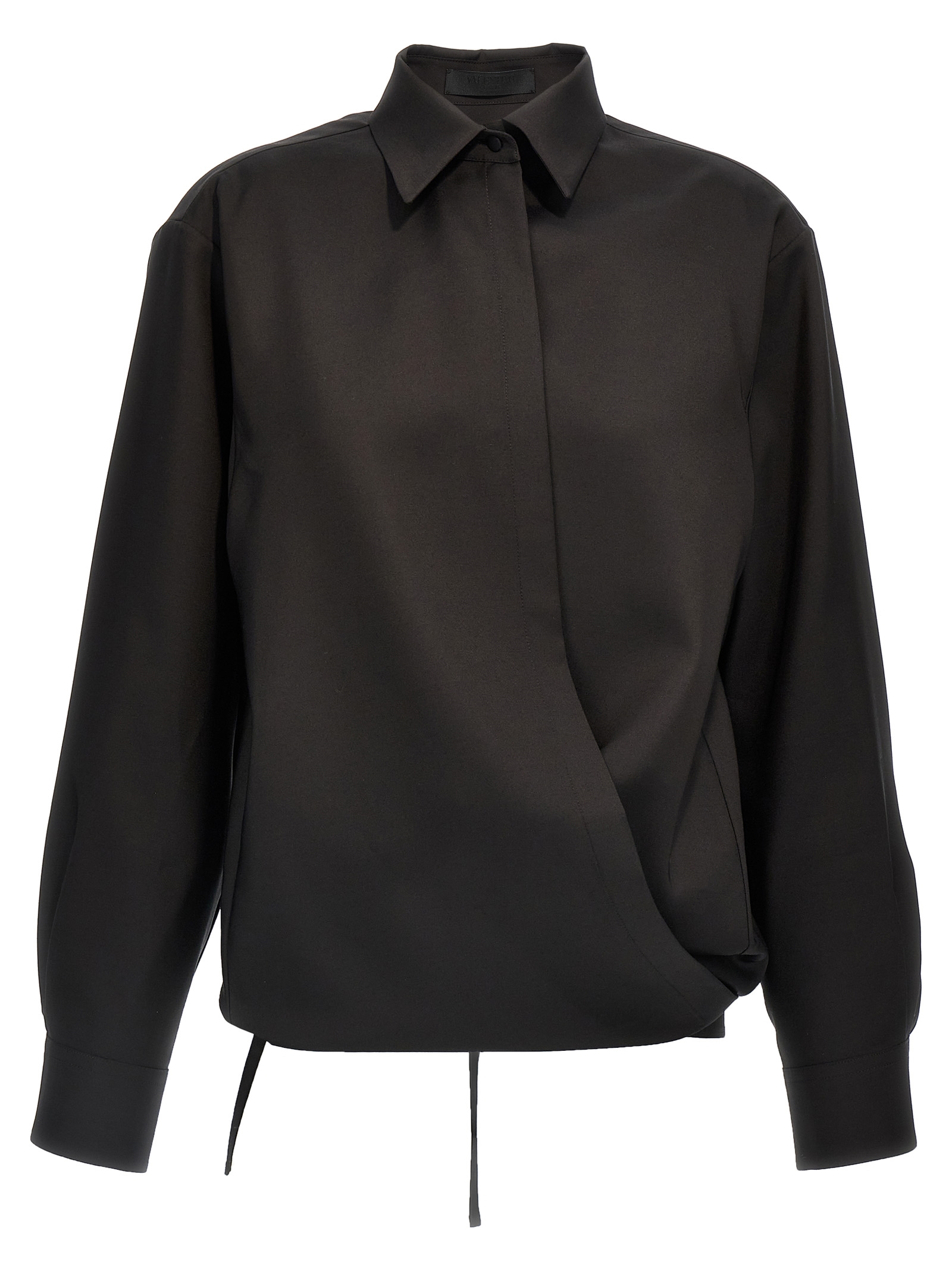 Black Wool Blouse
