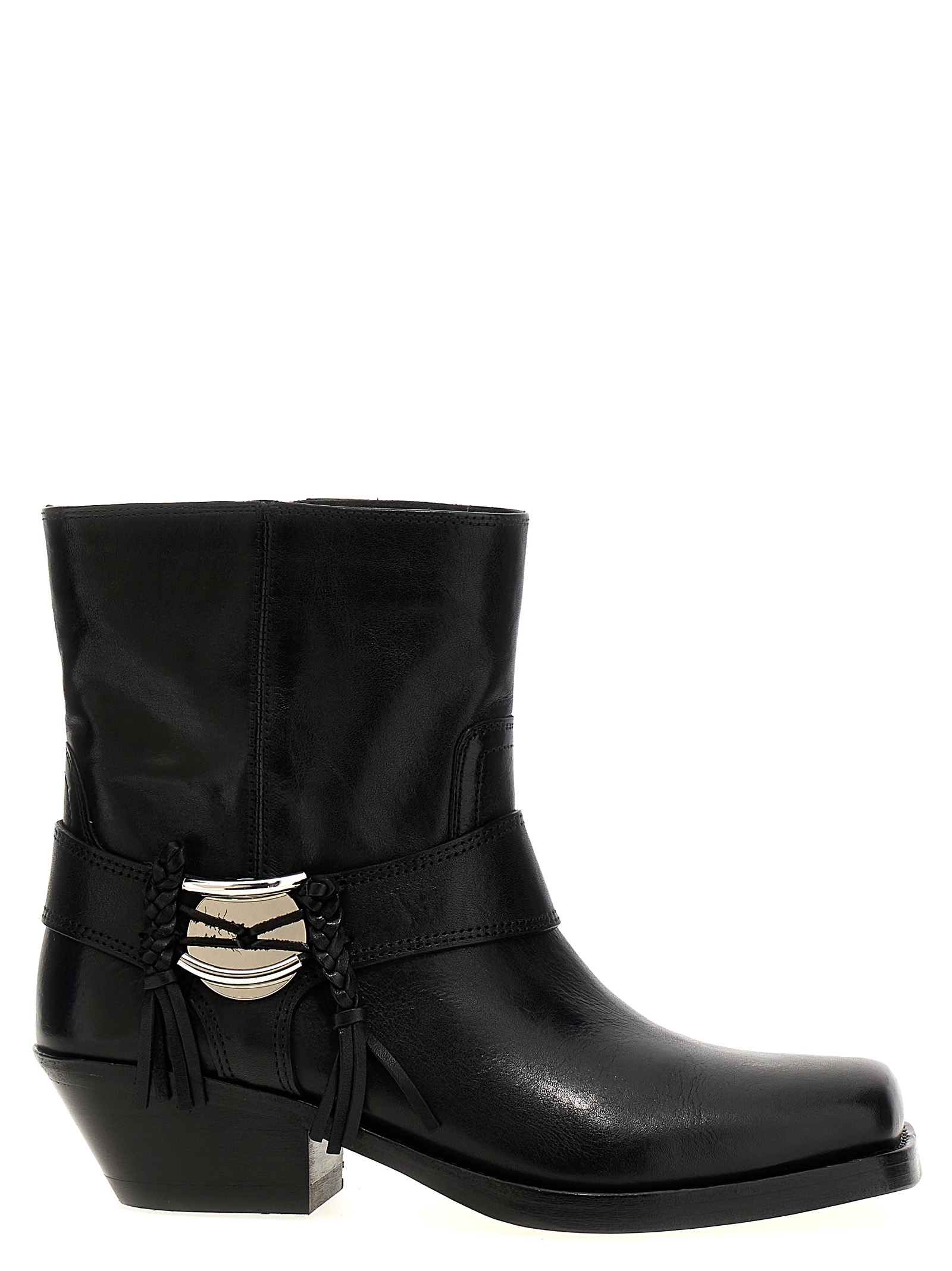 Black Cowhide Chelsea Boots