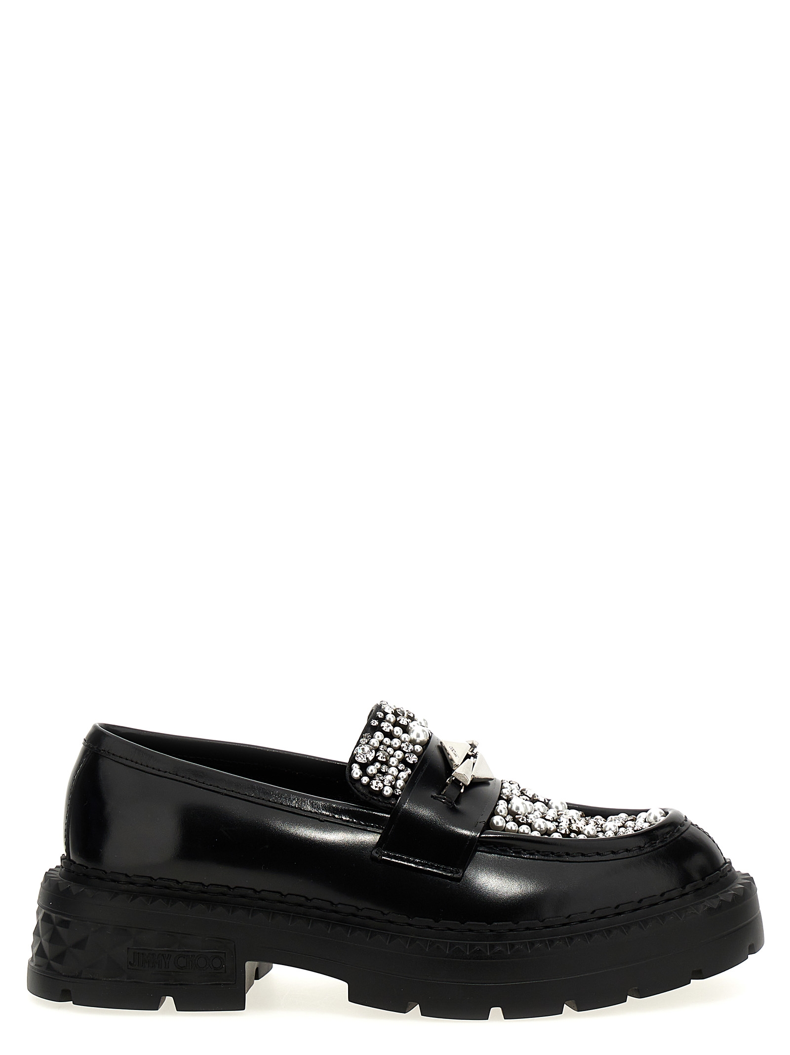 Black Calfskin Slip-On Loafers