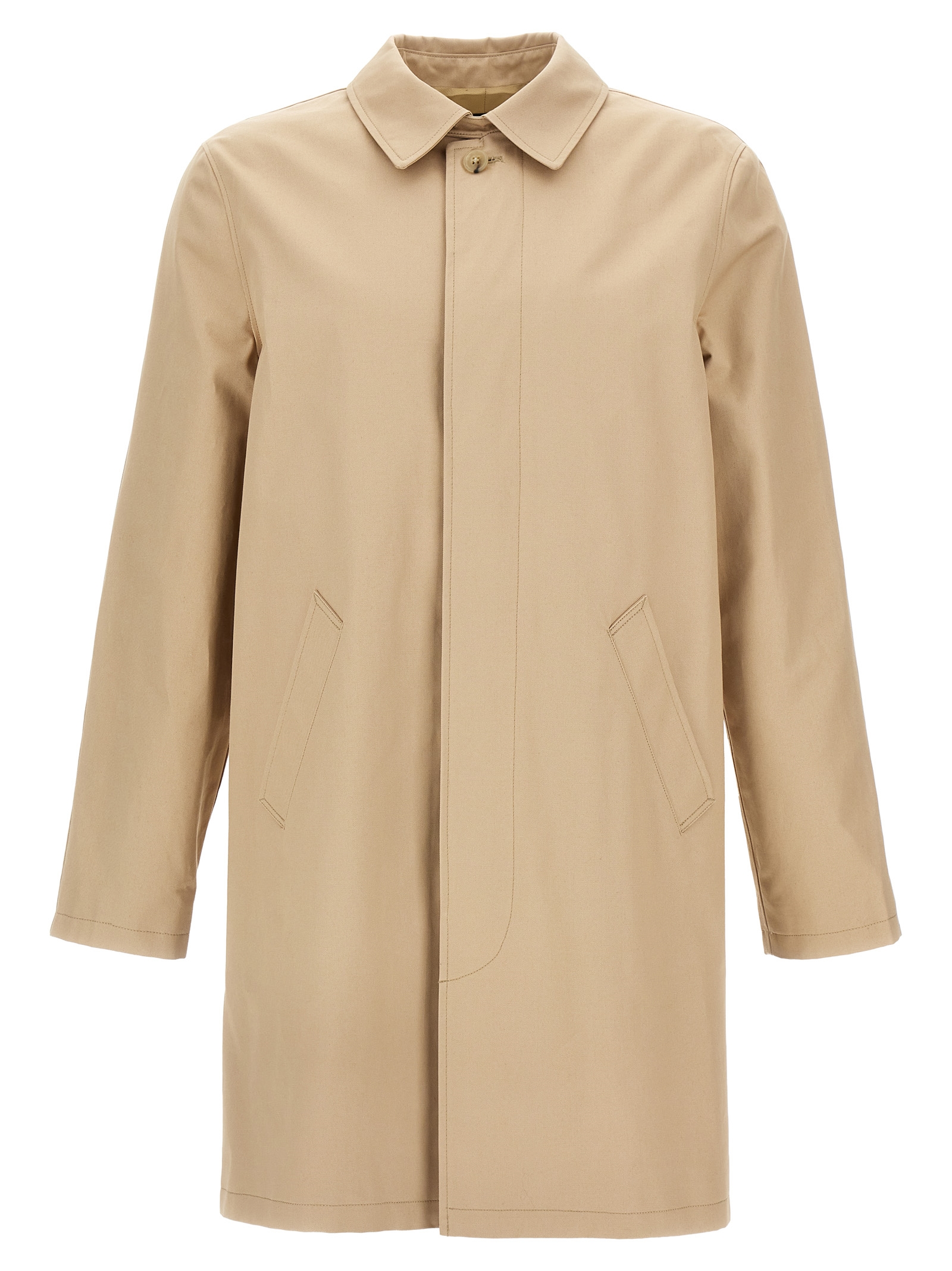 Beige Cotton Coat
