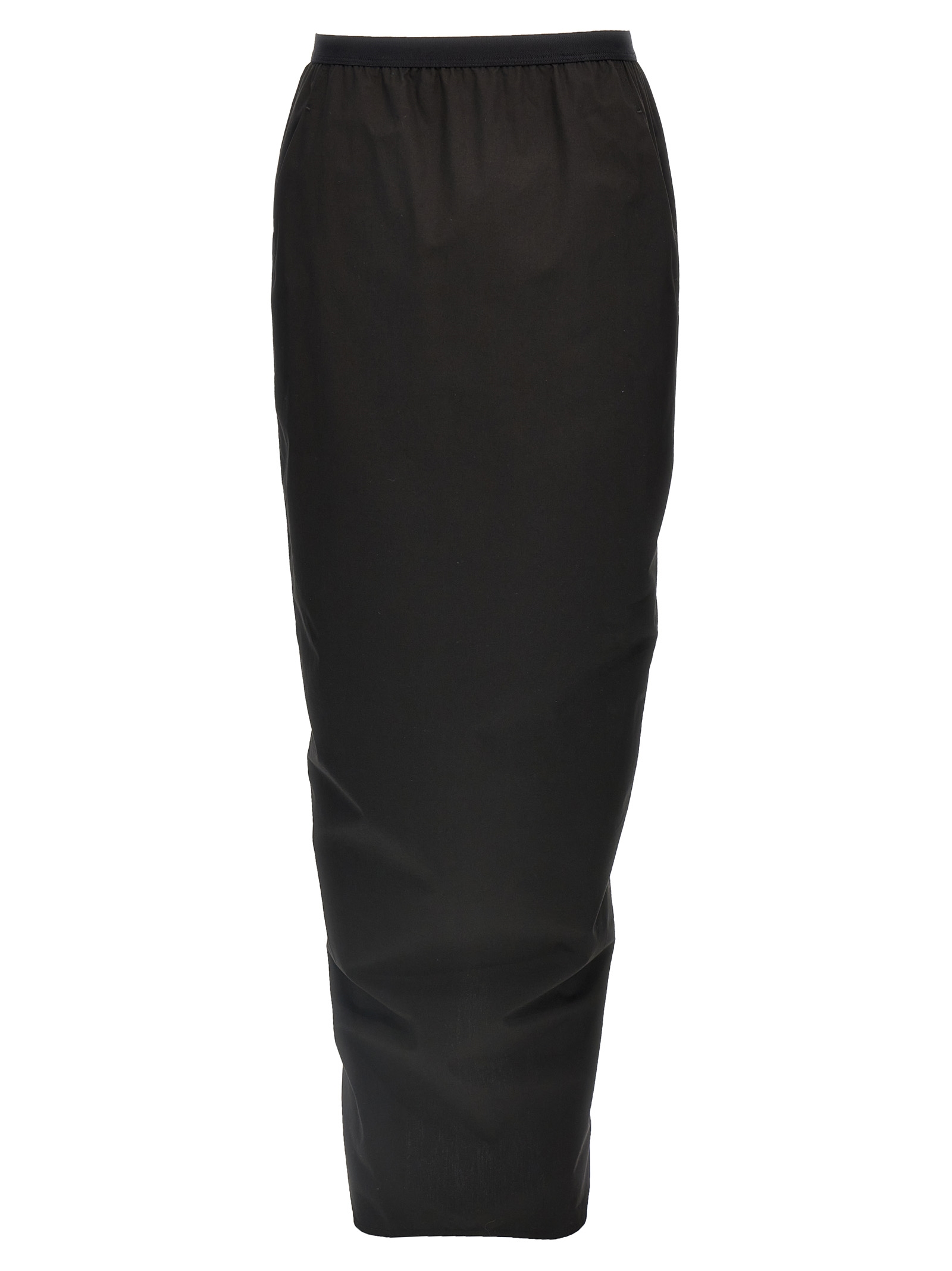 Black Cotton Mini Skirt