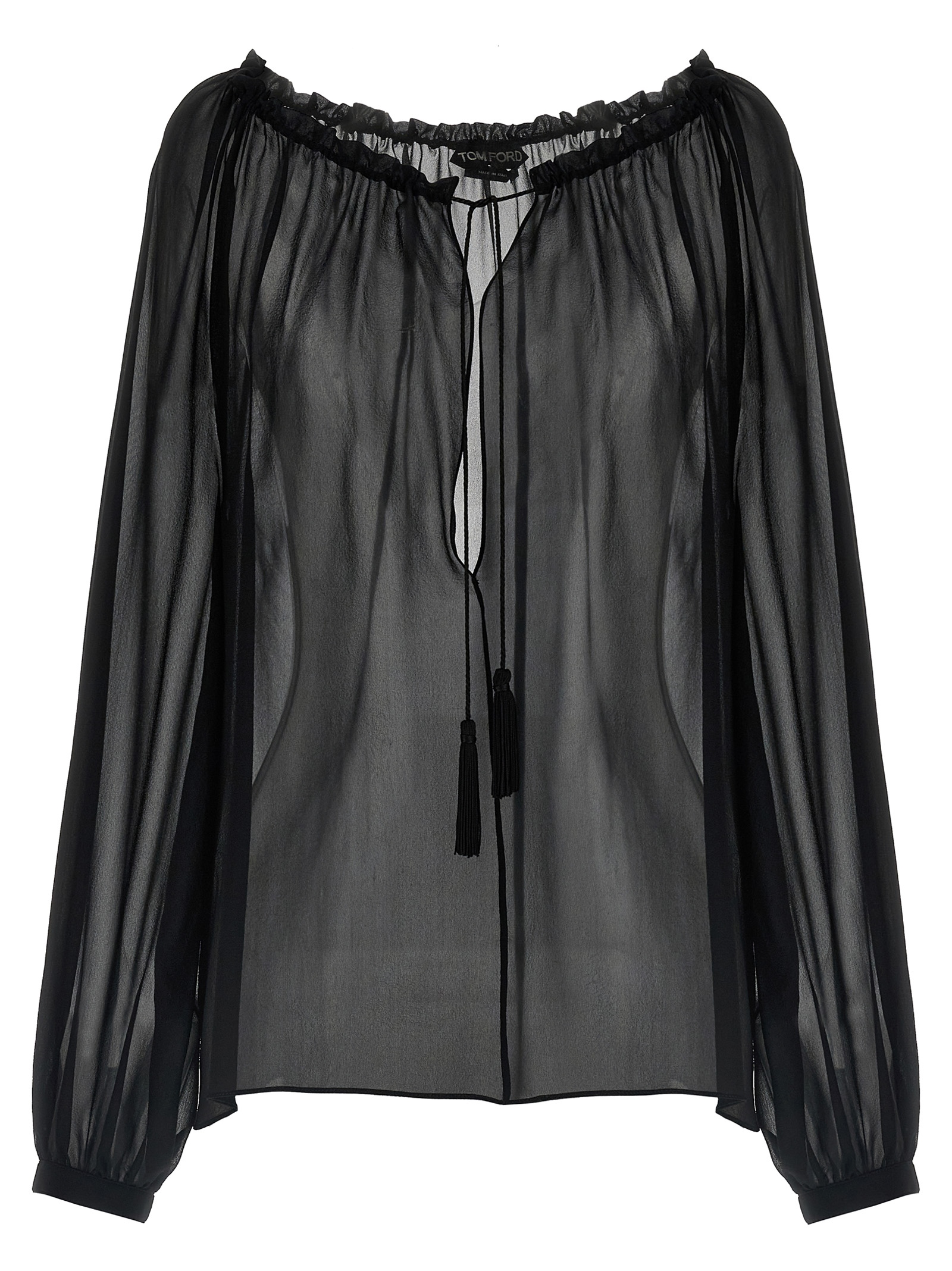 Black Silk Blouse