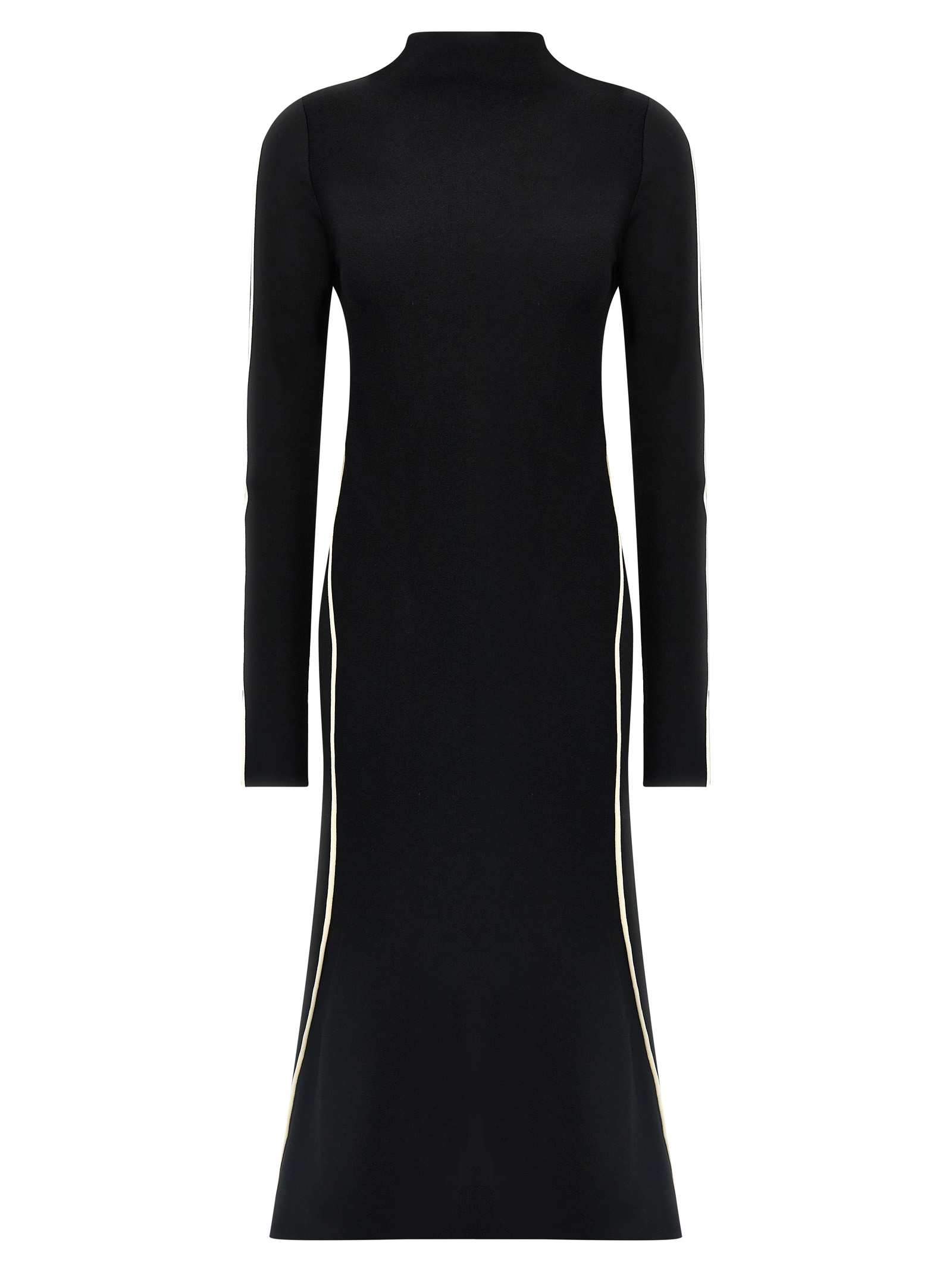 Bicolor Viscose Midi Dress