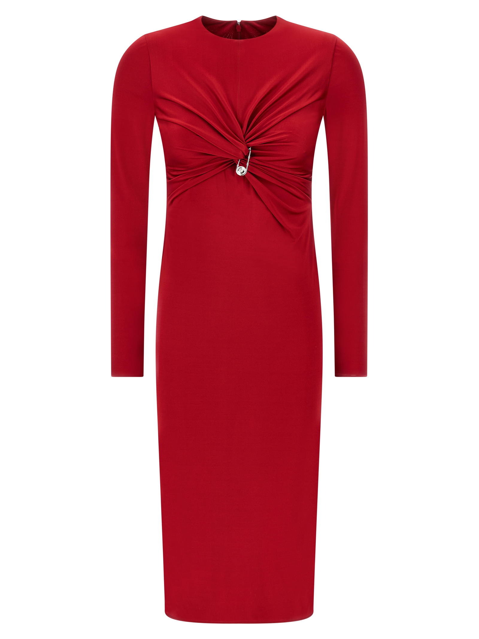 Multicolor Viscose Midi Dress